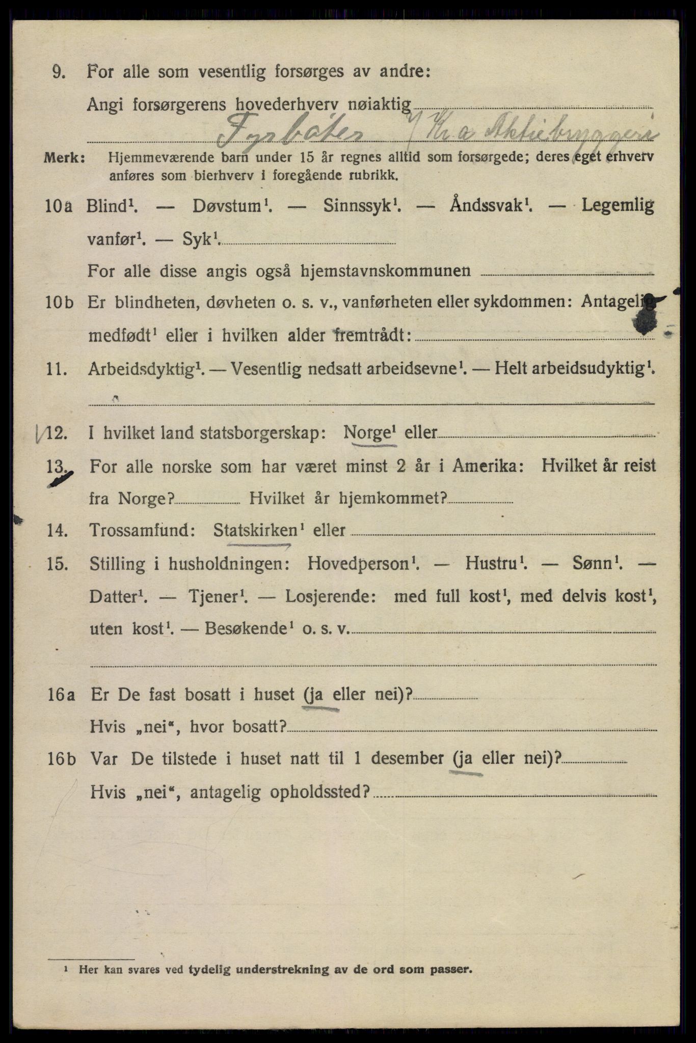 SAO, Folketelling 1920 for 0301 Kristiania kjøpstad, 1920, s. 560160