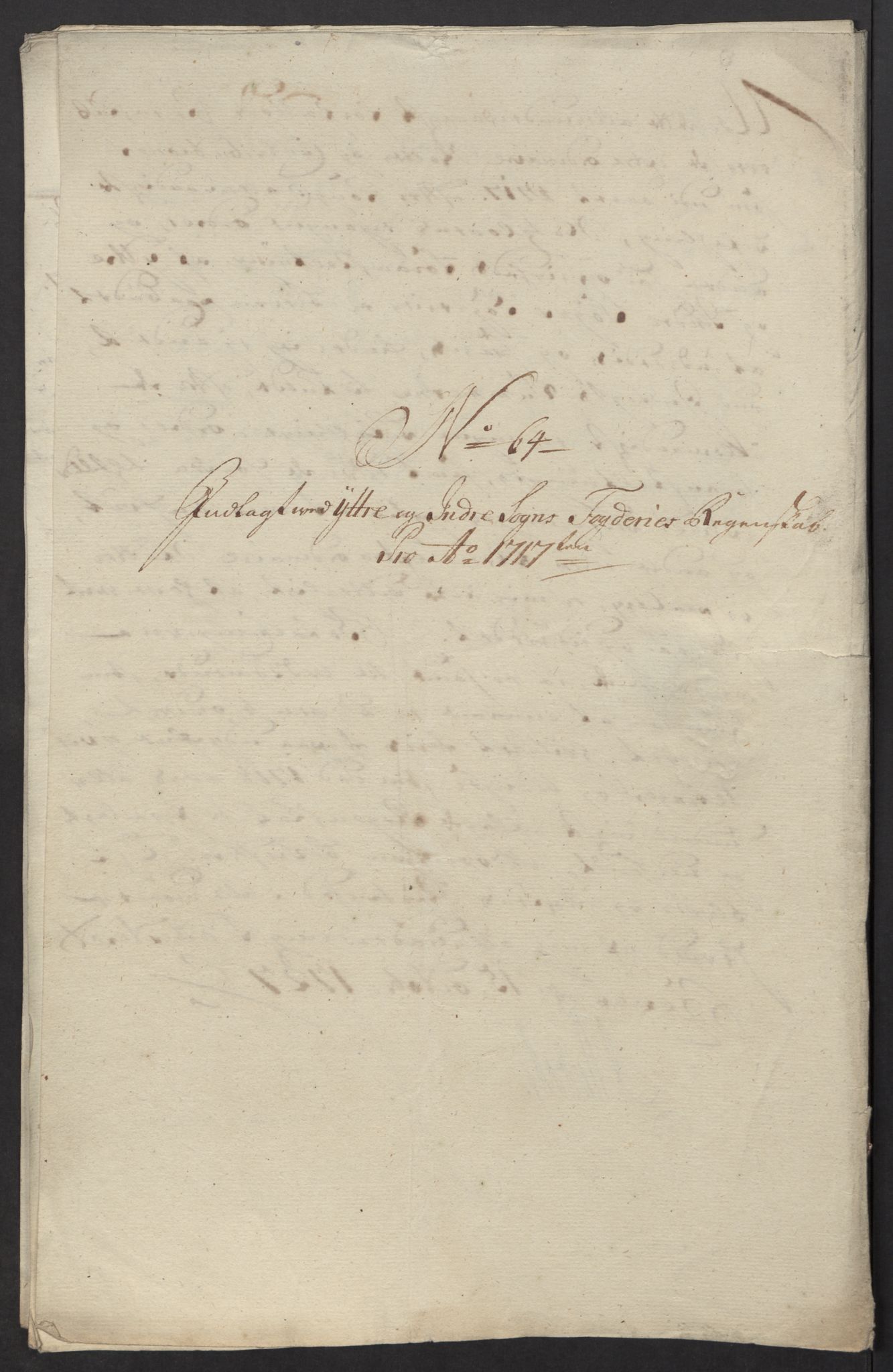 Rentekammeret inntil 1814, Reviderte regnskaper, Fogderegnskap, RA/EA-4092/R52/L3321: Fogderegnskap Sogn, 1717-1718, s. 289