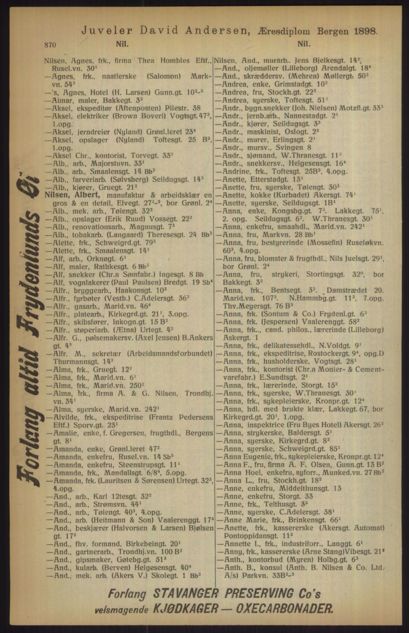 Kristiania/Oslo adressebok, PUBL/-, 1915, s. 870