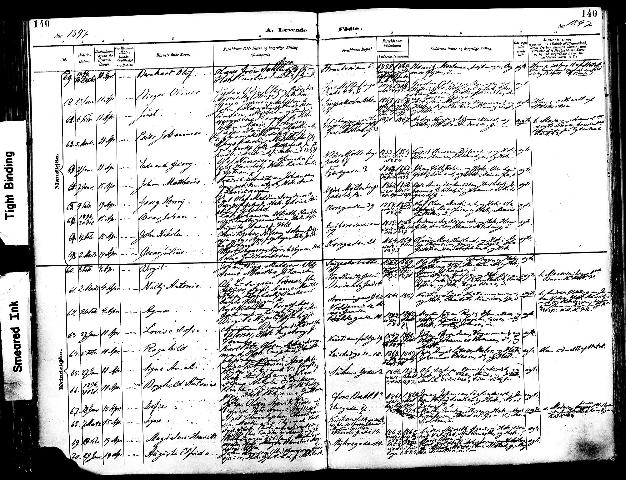 Ministerialprotokoller, klokkerbøker og fødselsregistre - Sør-Trøndelag, AV/SAT-A-1456/604/L0197: Ministerialbok nr. 604A18, 1893-1900, s. 140