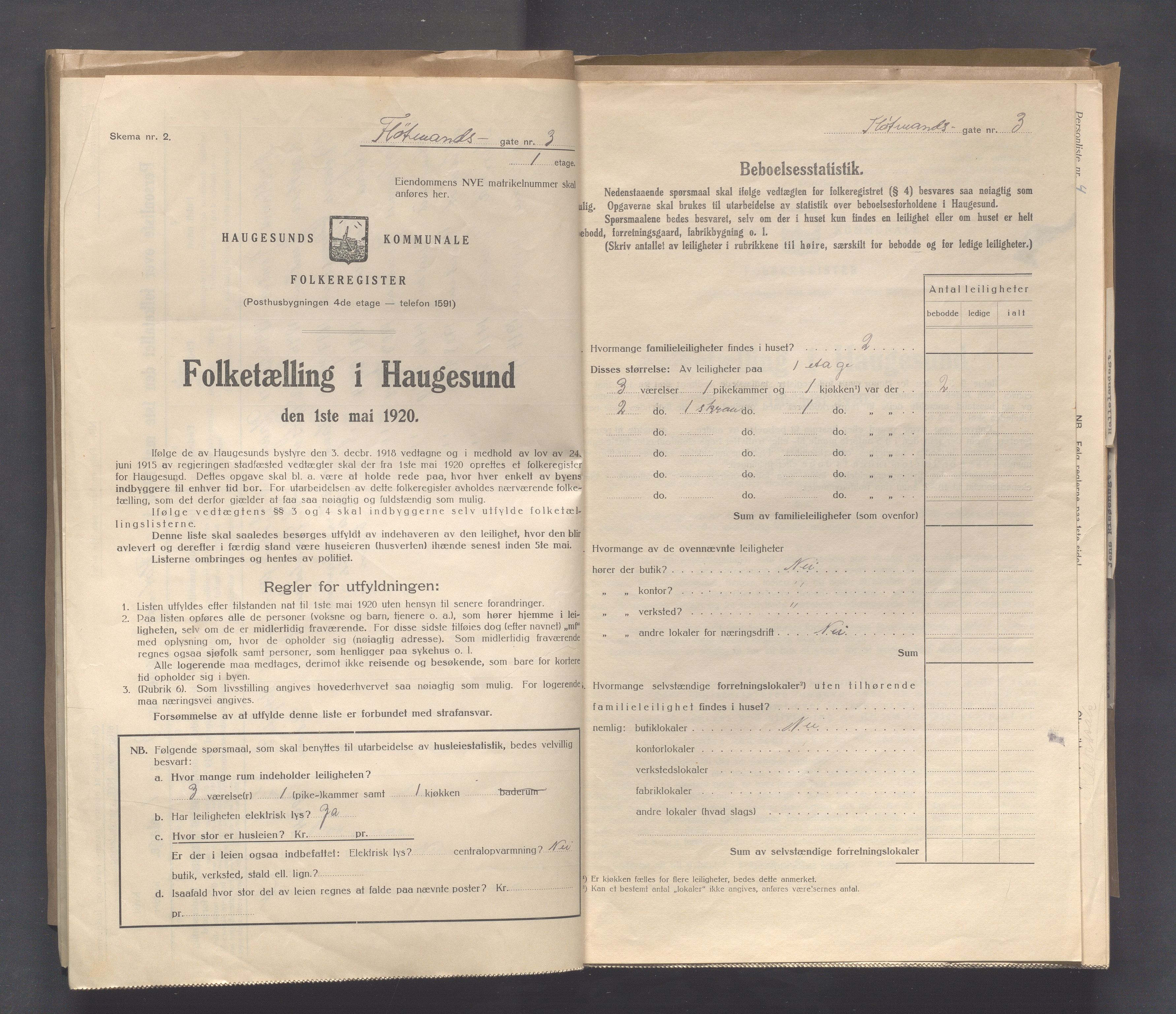 IKAR, Kommunal folketelling 1.5.1920 for Haugesund, 1920, s. 6375