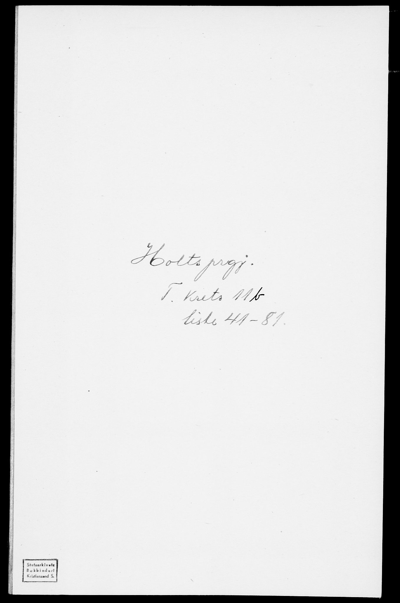 SAK, Folketelling 1875 for 0914L Holt prestegjeld, Holt sokn, 1875, s. 1488