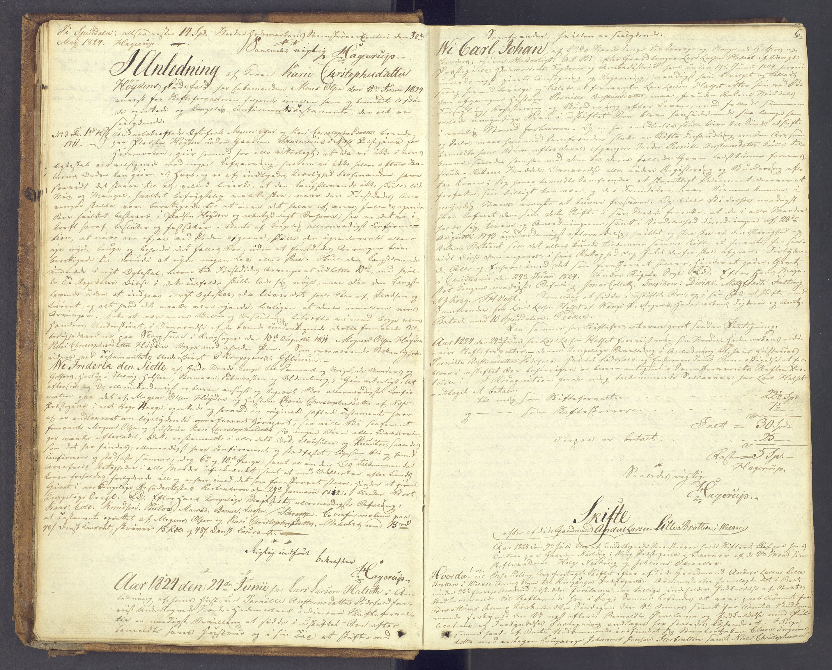 Nord-Hedmark sorenskriveri, AV/SAH-TING-012/J/Ja/L0007: Skifteprotokoll, 1824-1829, s. 5b-6a