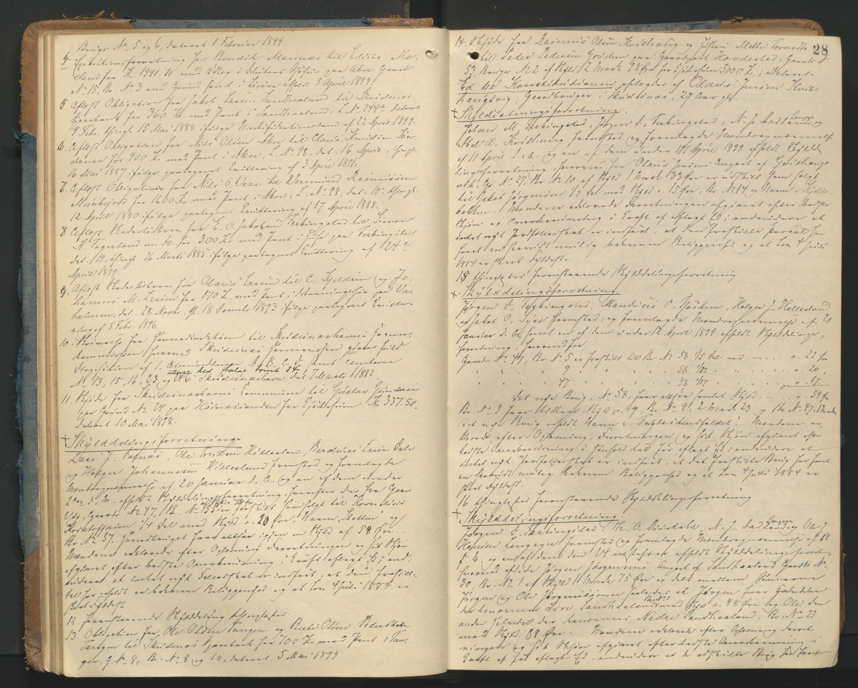 Karmsund sorenskriveri, AV/SAST-A-100311/01/I/IA/IAB/L0011: TINGBOK, 1898-1903, s. 27b-28a