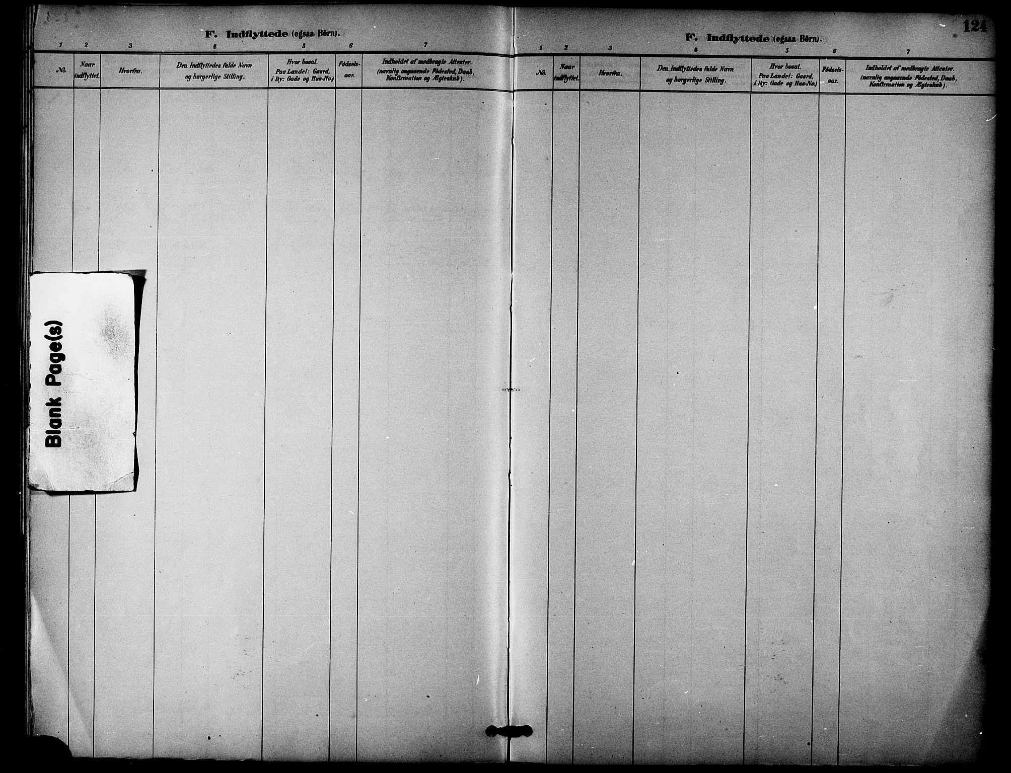 Ministerialprotokoller, klokkerbøker og fødselsregistre - Nordland, SAT/A-1459/840/L0580: Ministerialbok nr. 840A02, 1887-1909, s. 124