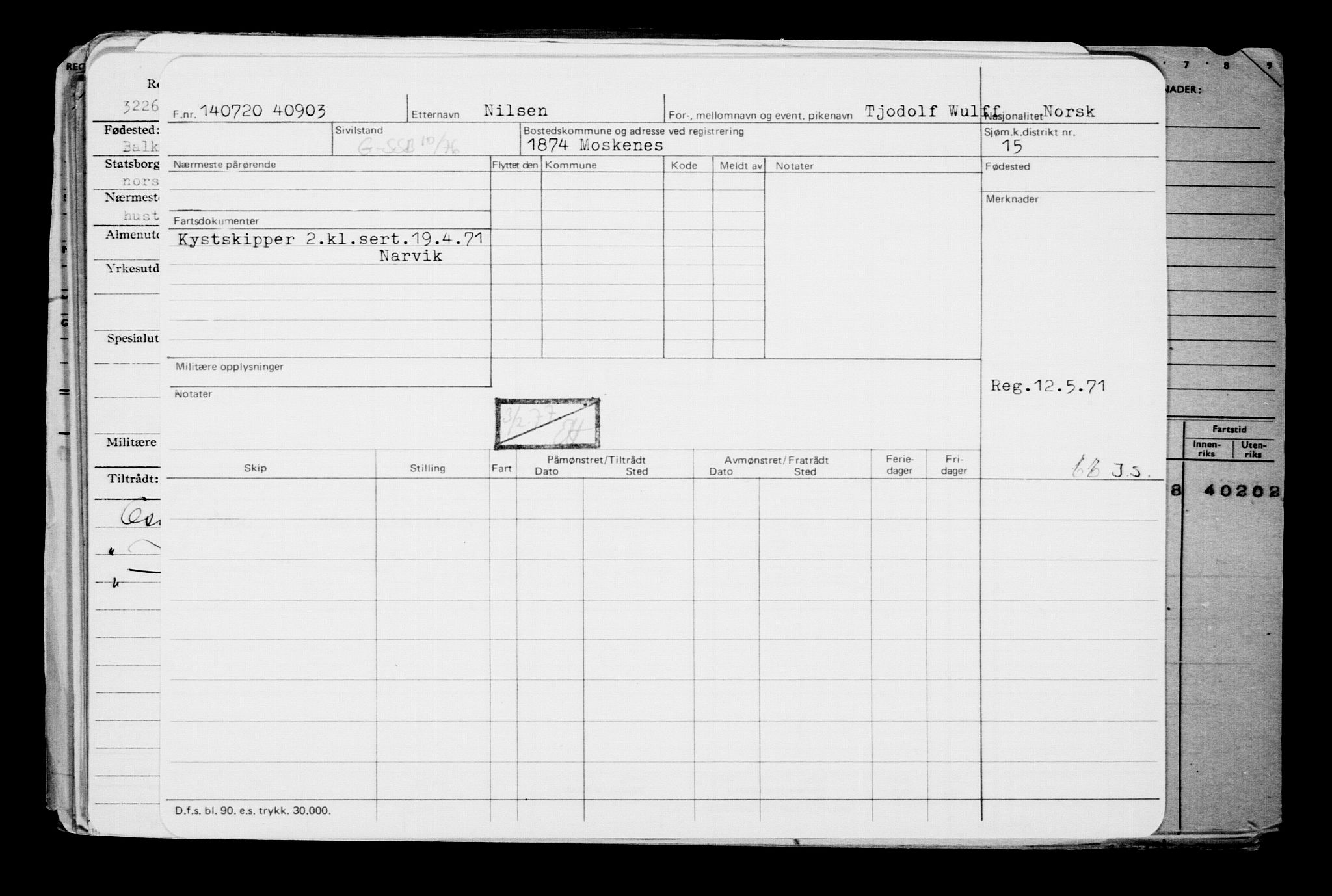 Direktoratet for sjømenn, AV/RA-S-3545/G/Gb/L0183: Hovedkort, 1920, s. 377