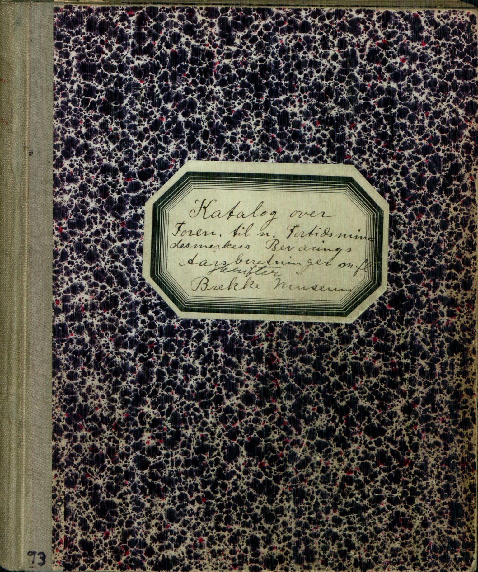 Rikard Berge, TEMU/TGM-A-1003/H/L0093: 93: Katalog over Foreningen til norske fortidsminnemerkers Bevarings Aaresberetninger l, 1916