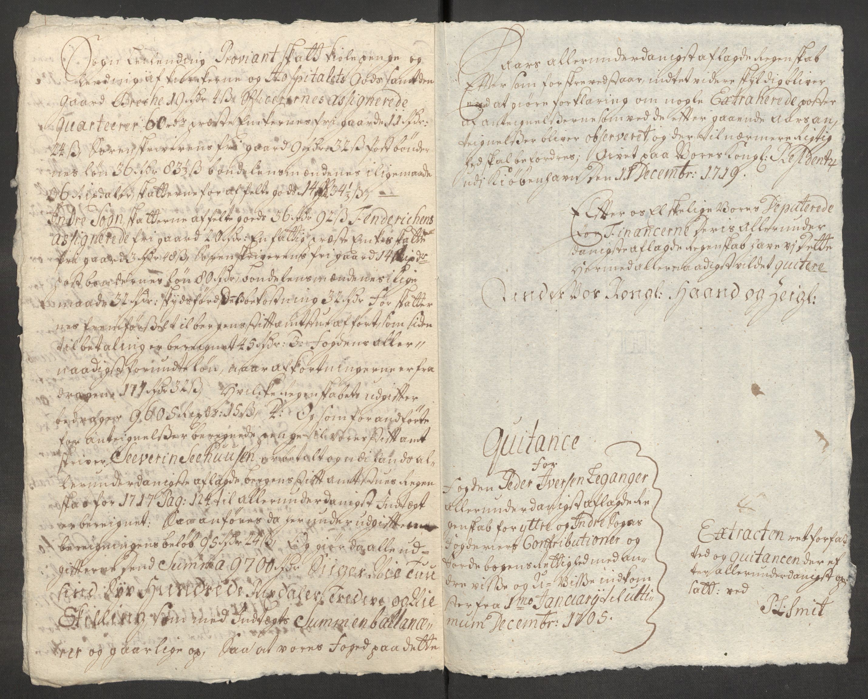Rentekammeret inntil 1814, Reviderte regnskaper, Fogderegnskap, RA/EA-4092/R52/L3314: Fogderegnskap Sogn, 1705-1707, s. 22