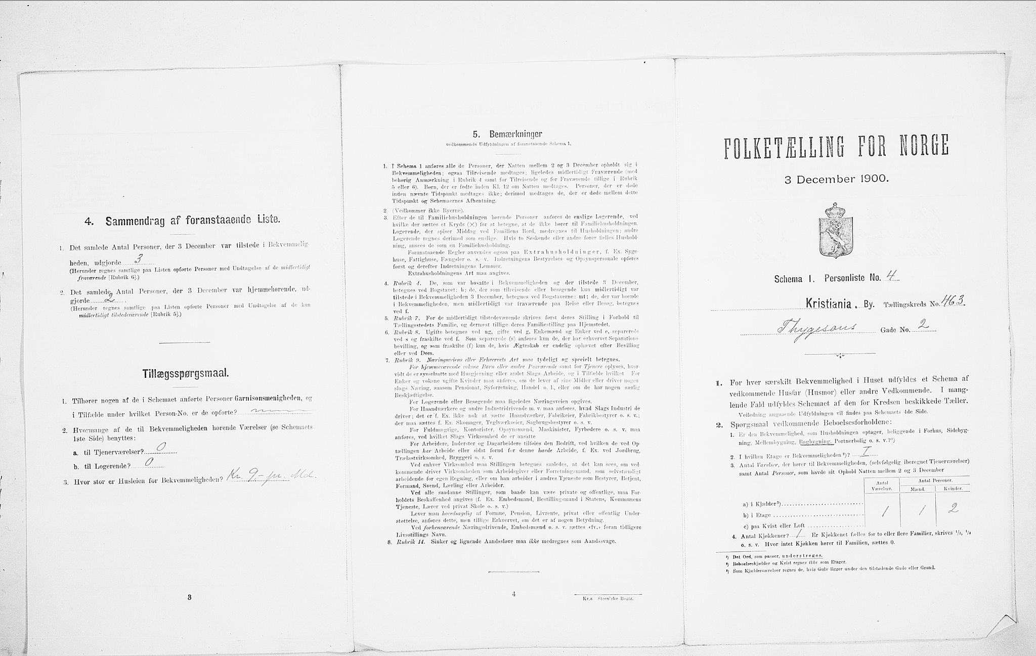 SAO, Folketelling 1900 for 0301 Kristiania kjøpstad, 1900, s. 100235