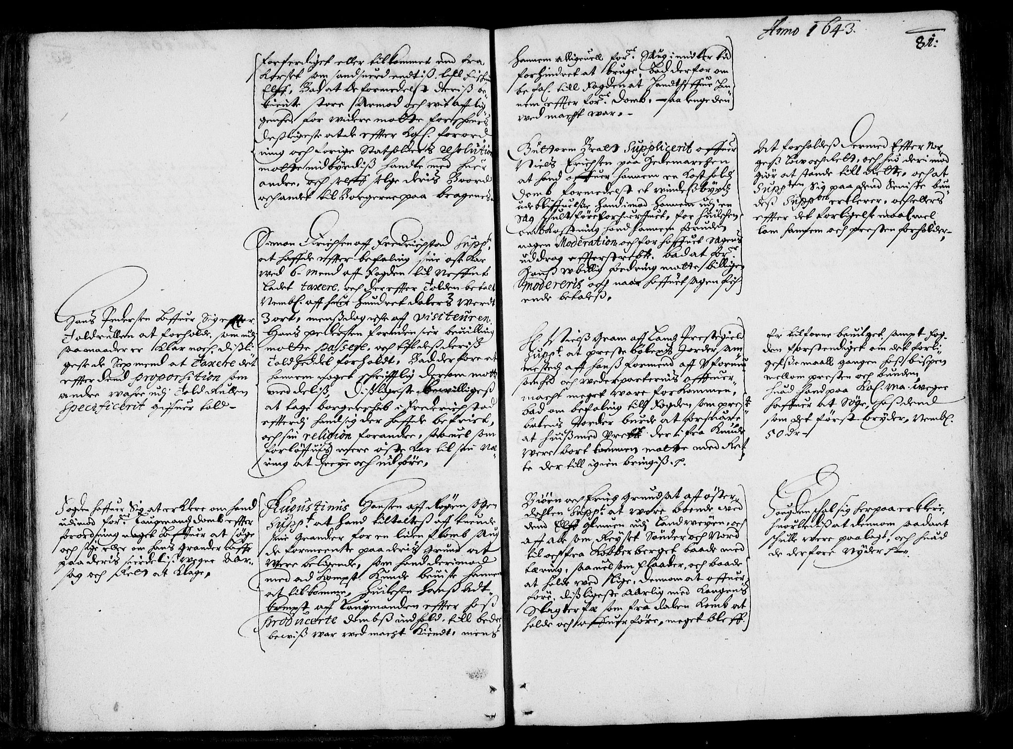 Stattholderembetet 1572-1771, RA/EA-2870/Ac/L0001: Supplikasjons- og resolusjonsprotokoll, 1642-1650, s. 80b-81a