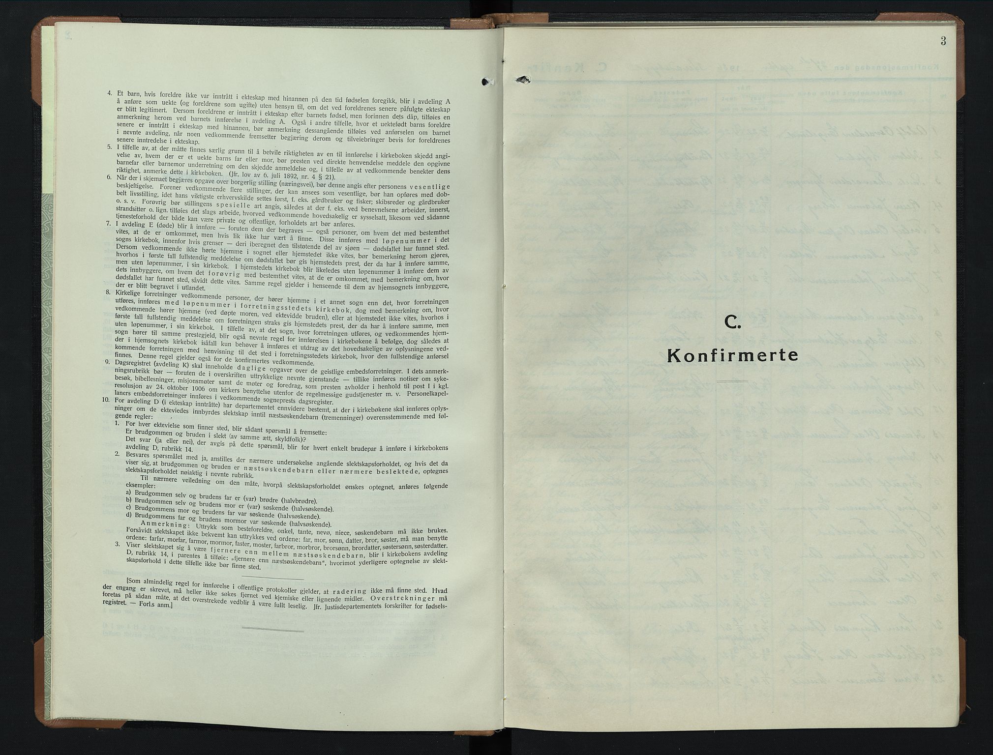 Elverum prestekontor, SAH/PREST-044/H/Ha/Hab/L0019: Klokkerbok nr. 19, 1936-1951, s. 3