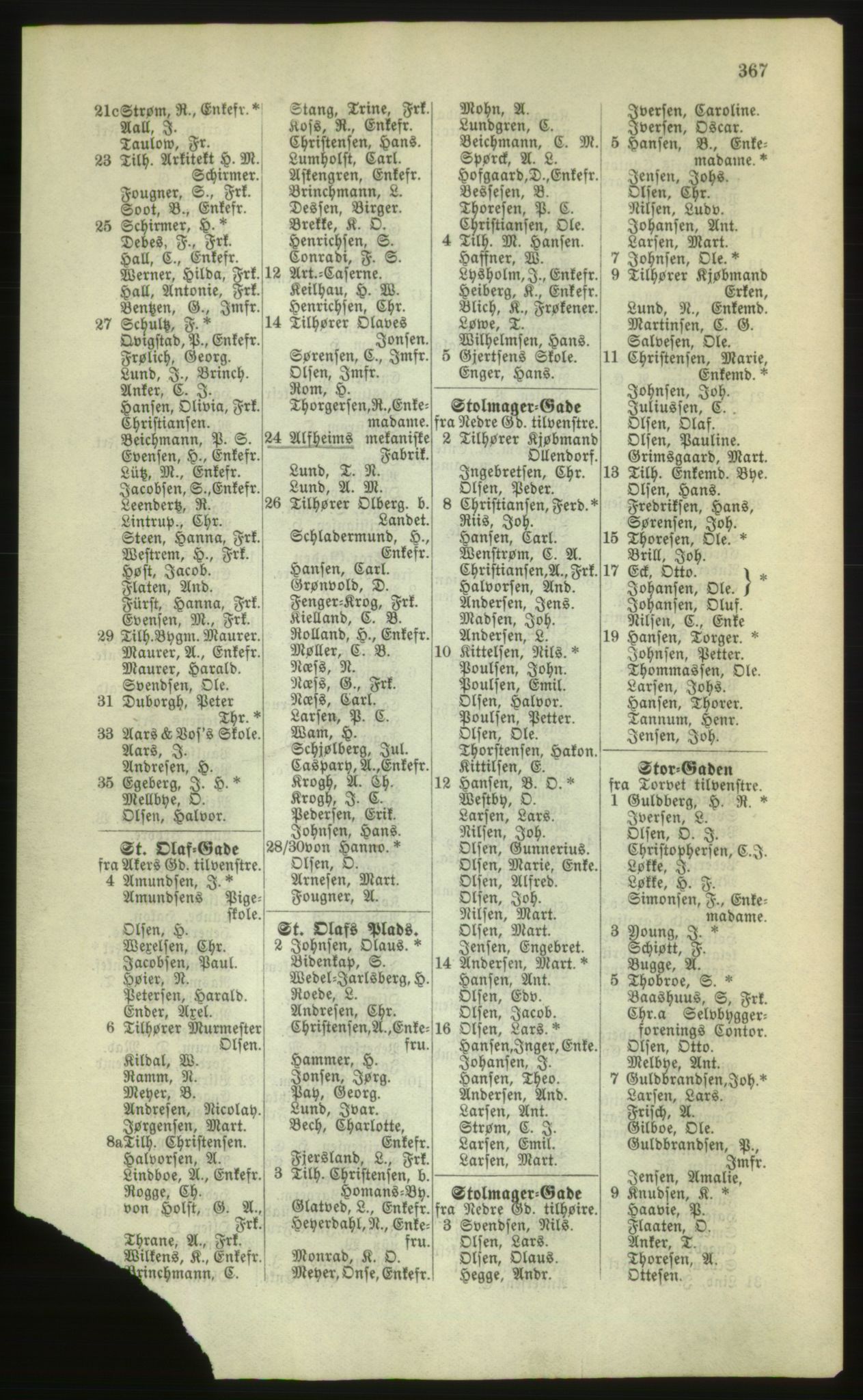 Kristiania/Oslo adressebok, PUBL/-, 1880, s. 367