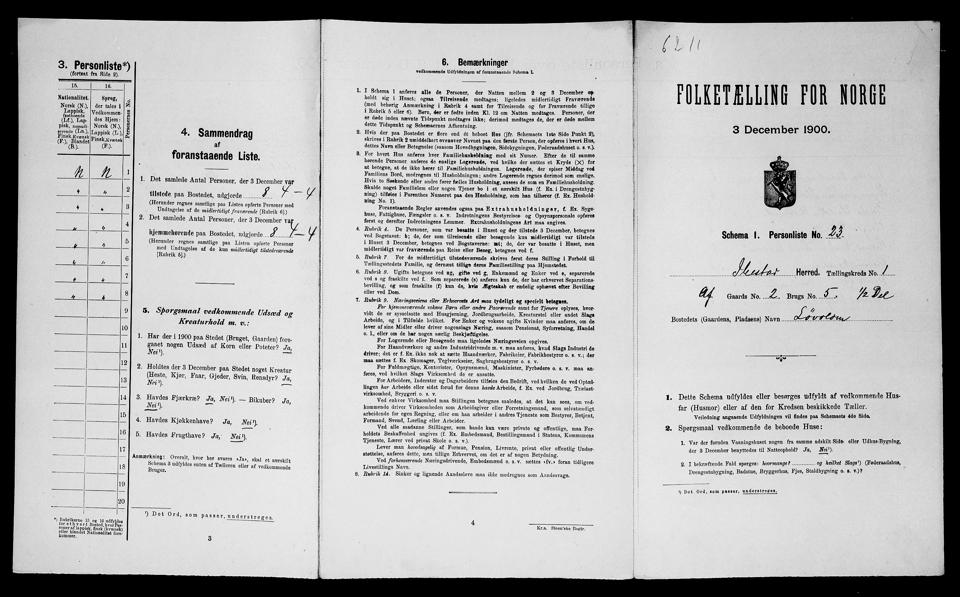 SATØ, Folketelling 1900 for 1917 Ibestad herred, 1900, s. 205