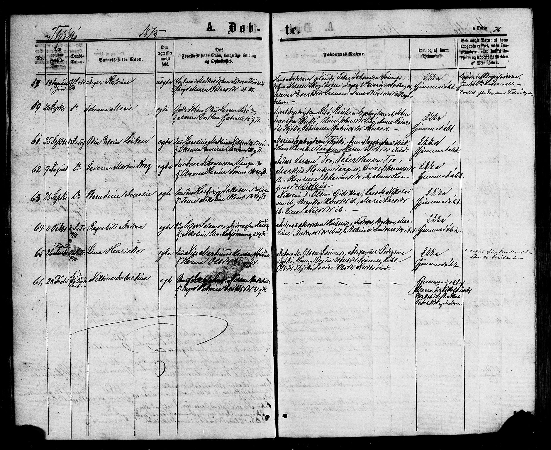 Ministerialprotokoller, klokkerbøker og fødselsregistre - Nordland, AV/SAT-A-1459/817/L0262: Ministerialbok nr. 817A03/ 1, 1862-1877, s. 76