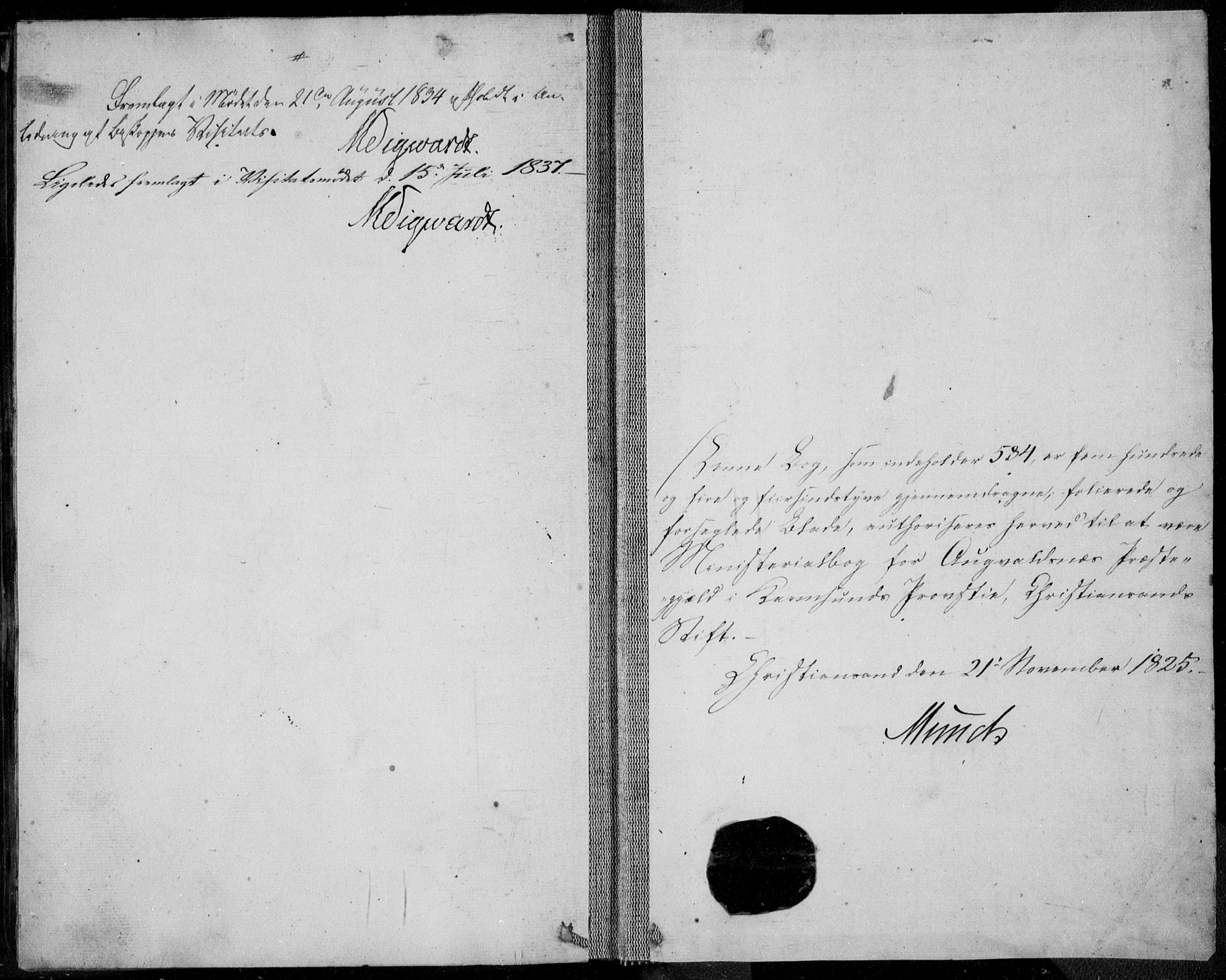 Avaldsnes sokneprestkontor, AV/SAST-A -101851/H/Ha/Haa/L0005: Ministerialbok nr. A 5.2, 1825-1841