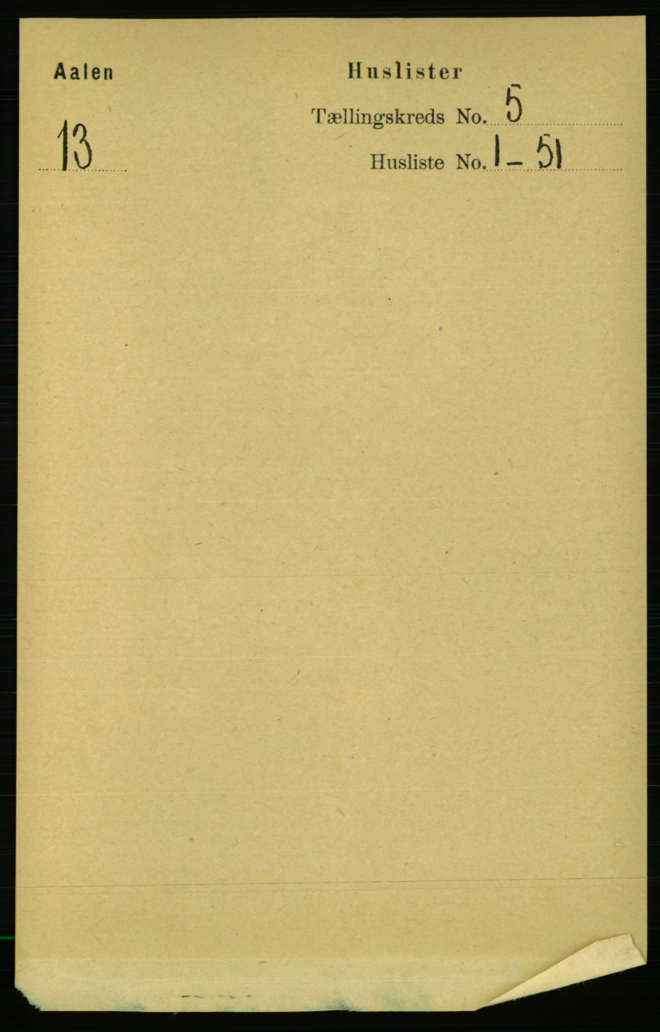 RA, Folketelling 1891 for 1644 Ålen herred, 1891, s. 1436