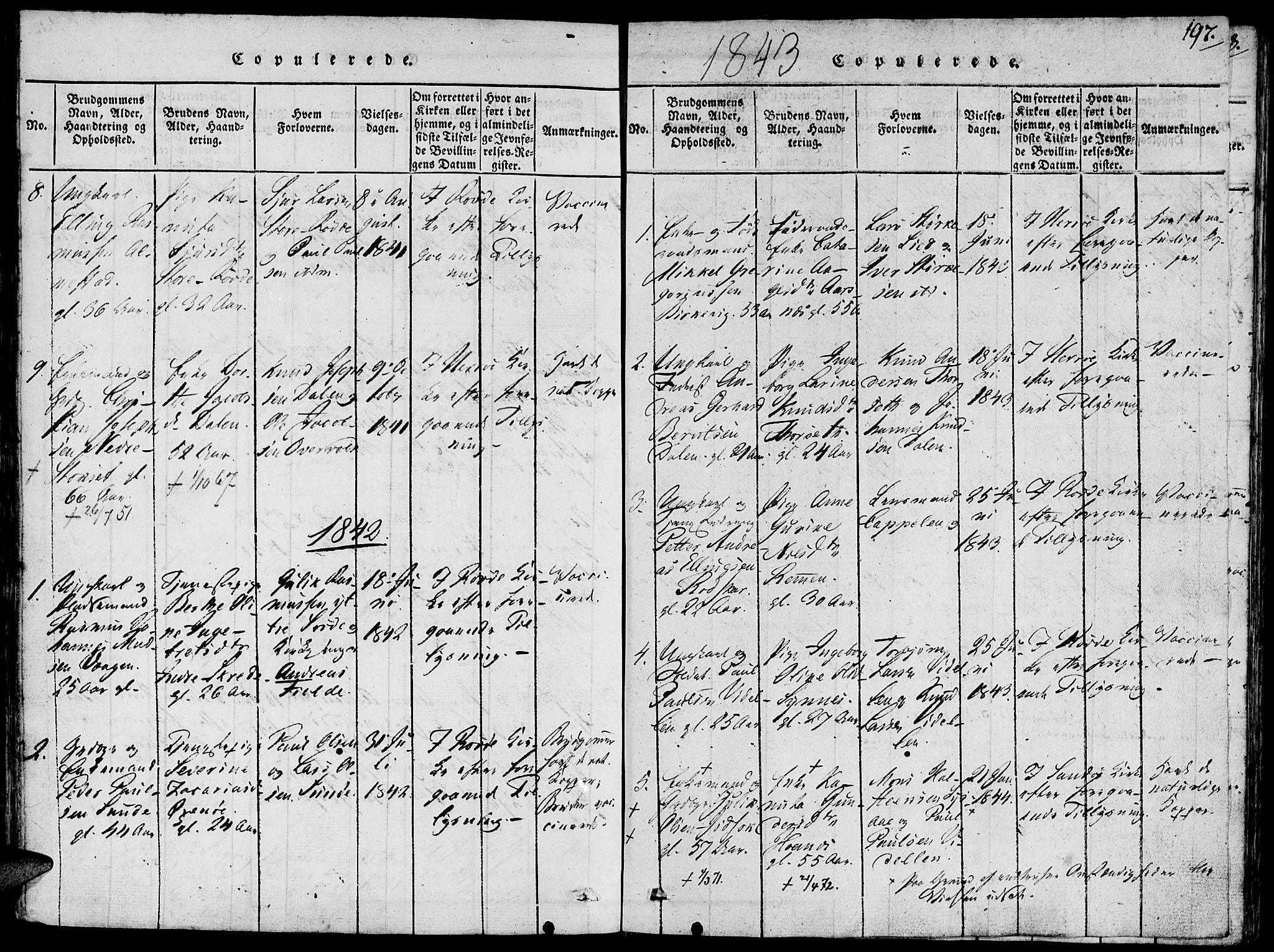 Ministerialprotokoller, klokkerbøker og fødselsregistre - Møre og Romsdal, SAT/A-1454/504/L0054: Ministerialbok nr. 504A01, 1816-1861, s. 197
