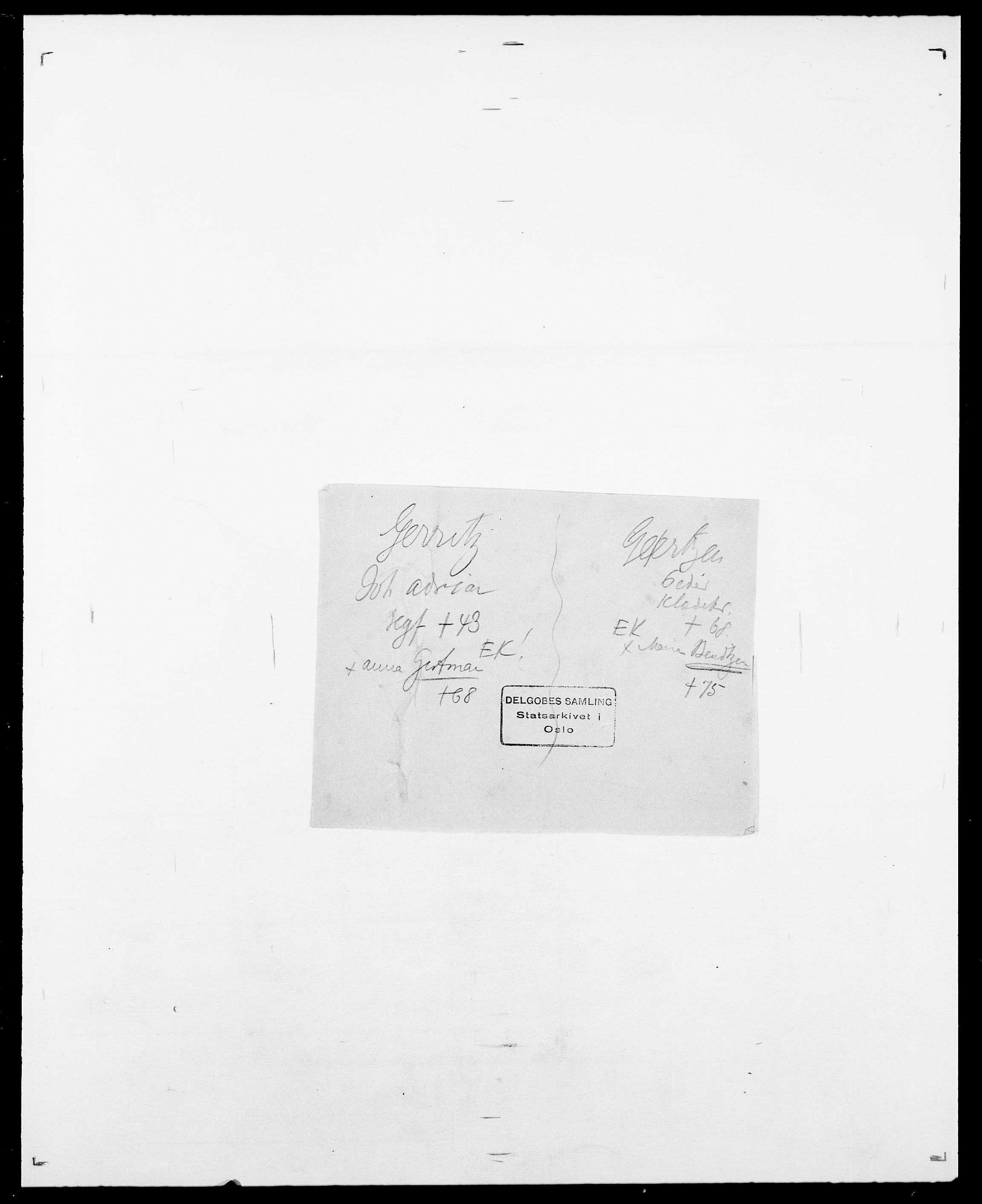 Delgobe, Charles Antoine - samling, SAO/PAO-0038/D/Da/L0013: Forbos - Geving, s. 642