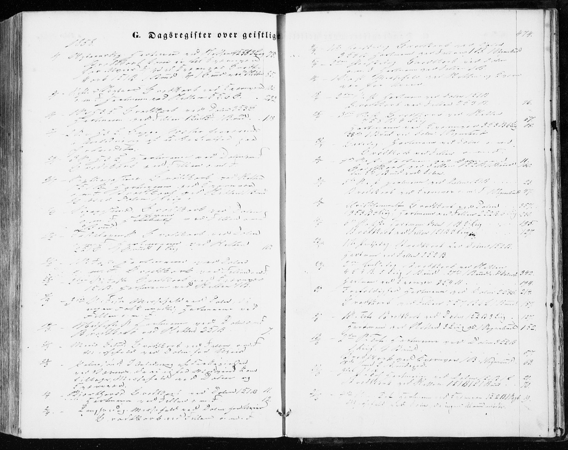 Ministerialprotokoller, klokkerbøker og fødselsregistre - Sør-Trøndelag, SAT/A-1456/634/L0530: Ministerialbok nr. 634A06, 1852-1860, s. 474