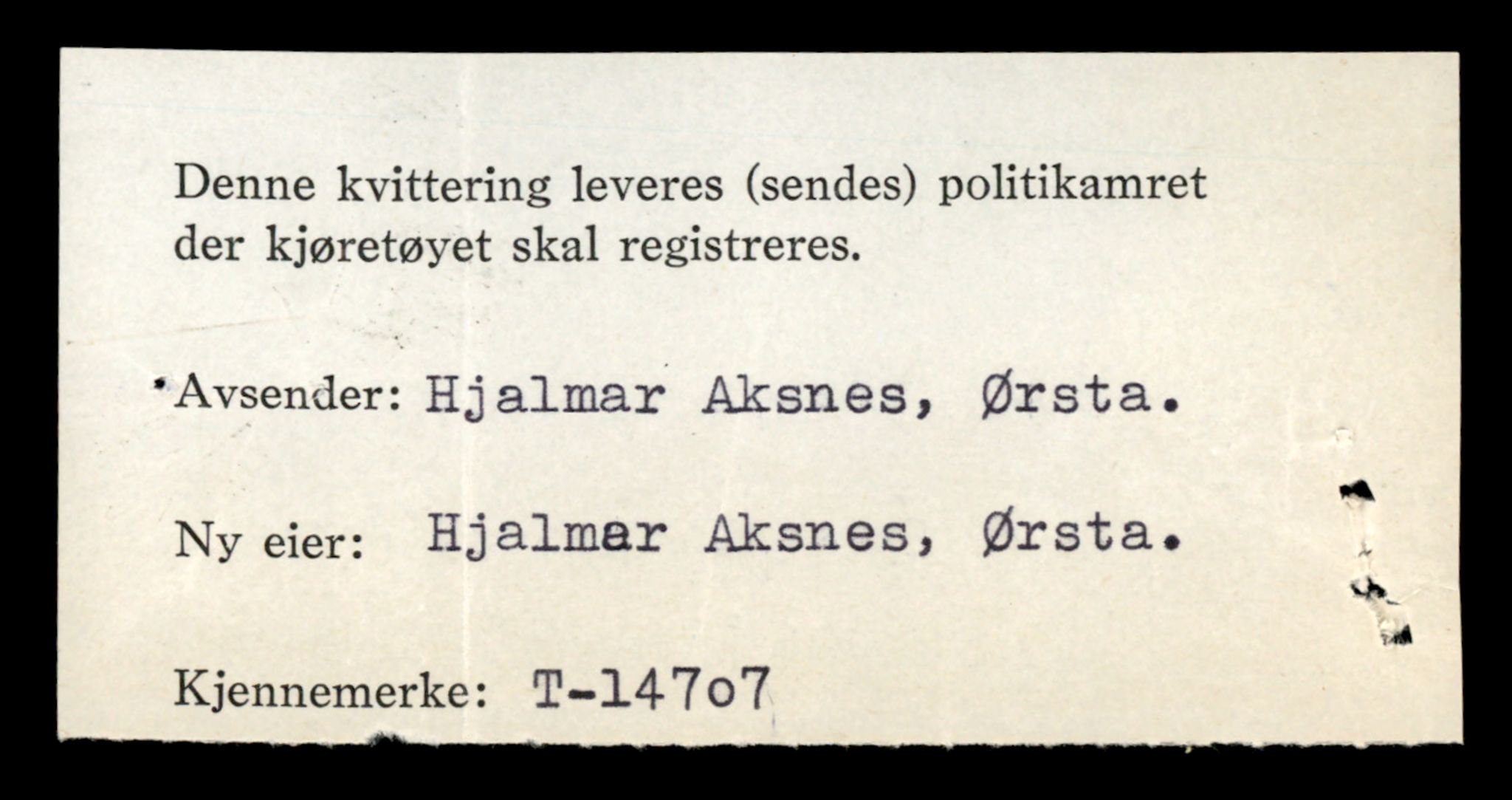 Møre og Romsdal vegkontor - Ålesund trafikkstasjon, SAT/A-4099/F/Fe/L0047: Registreringskort for kjøretøy T 14580 - T 14720, 1927-1998, s. 2956