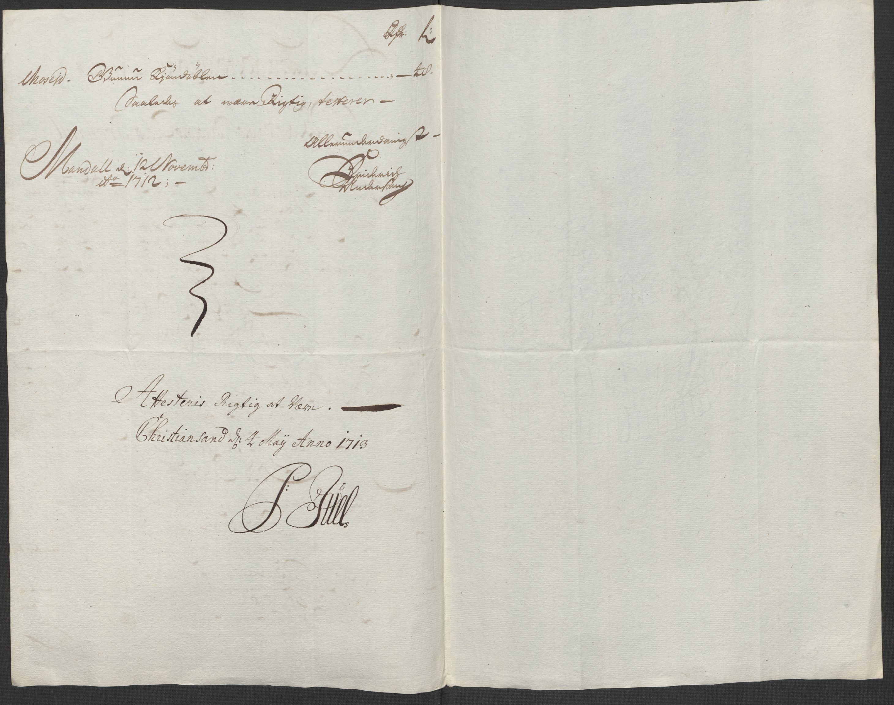 Rentekammeret inntil 1814, Reviderte regnskaper, Fogderegnskap, RA/EA-4092/R43/L2555: Fogderegnskap Lista og Mandal, 1712, s. 60