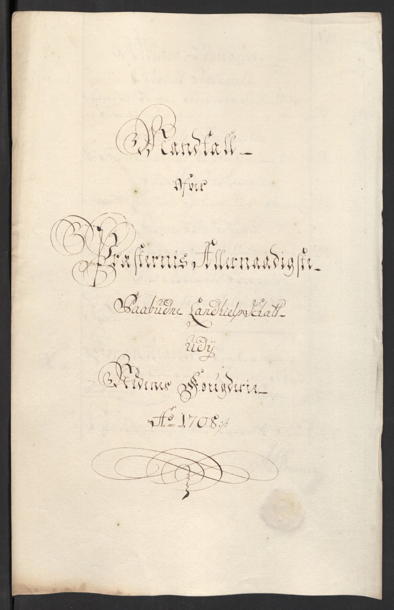 Rentekammeret inntil 1814, Reviderte regnskaper, Fogderegnskap, RA/EA-4092/R39/L2318: Fogderegnskap Nedenes, 1706-1709, s. 286