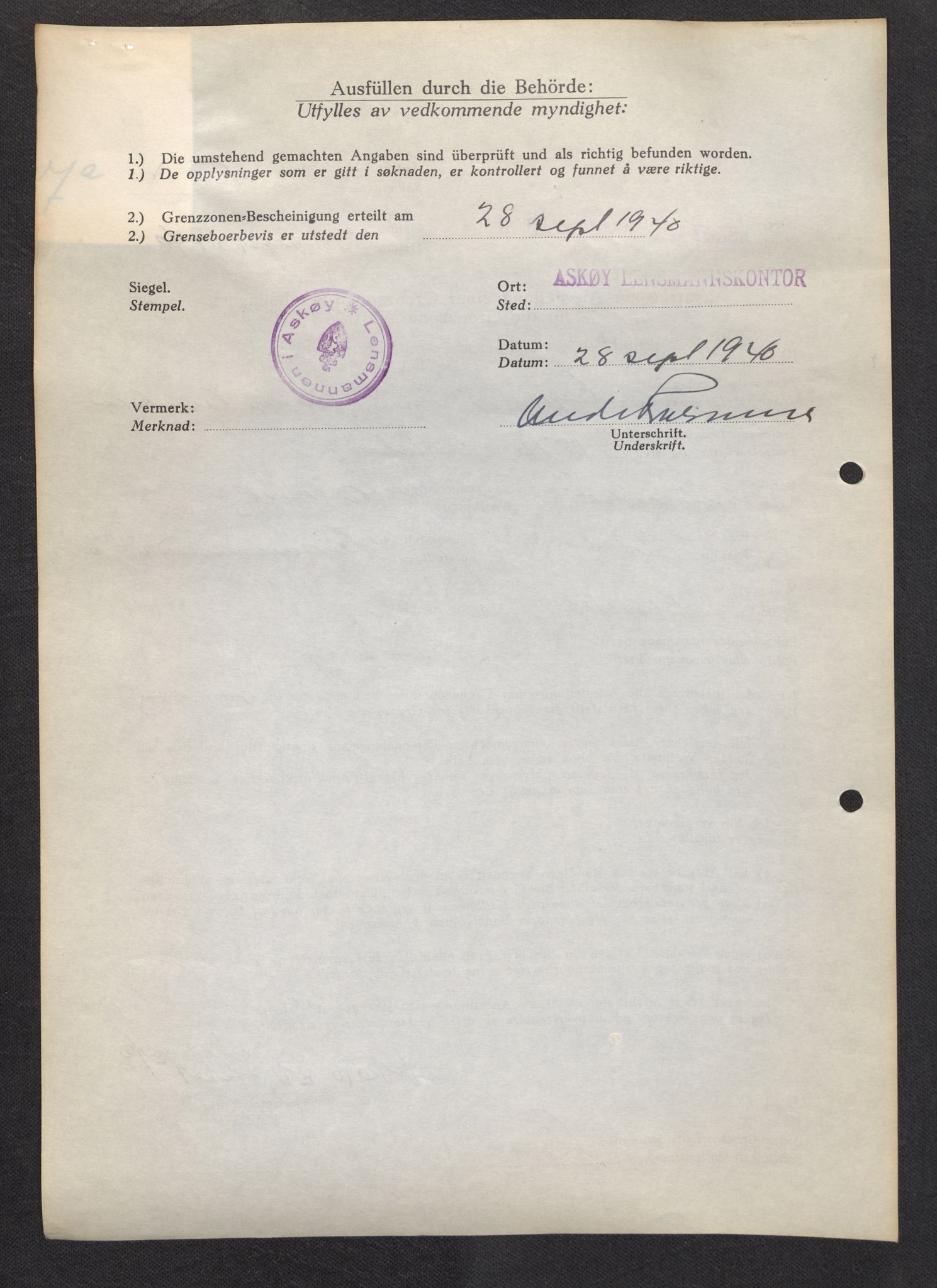 Lensmannen i Askøy, SAB/A-31001/0026/L0003: Søknader om grensebuarbevis 1 - 425, 1940, s. 509