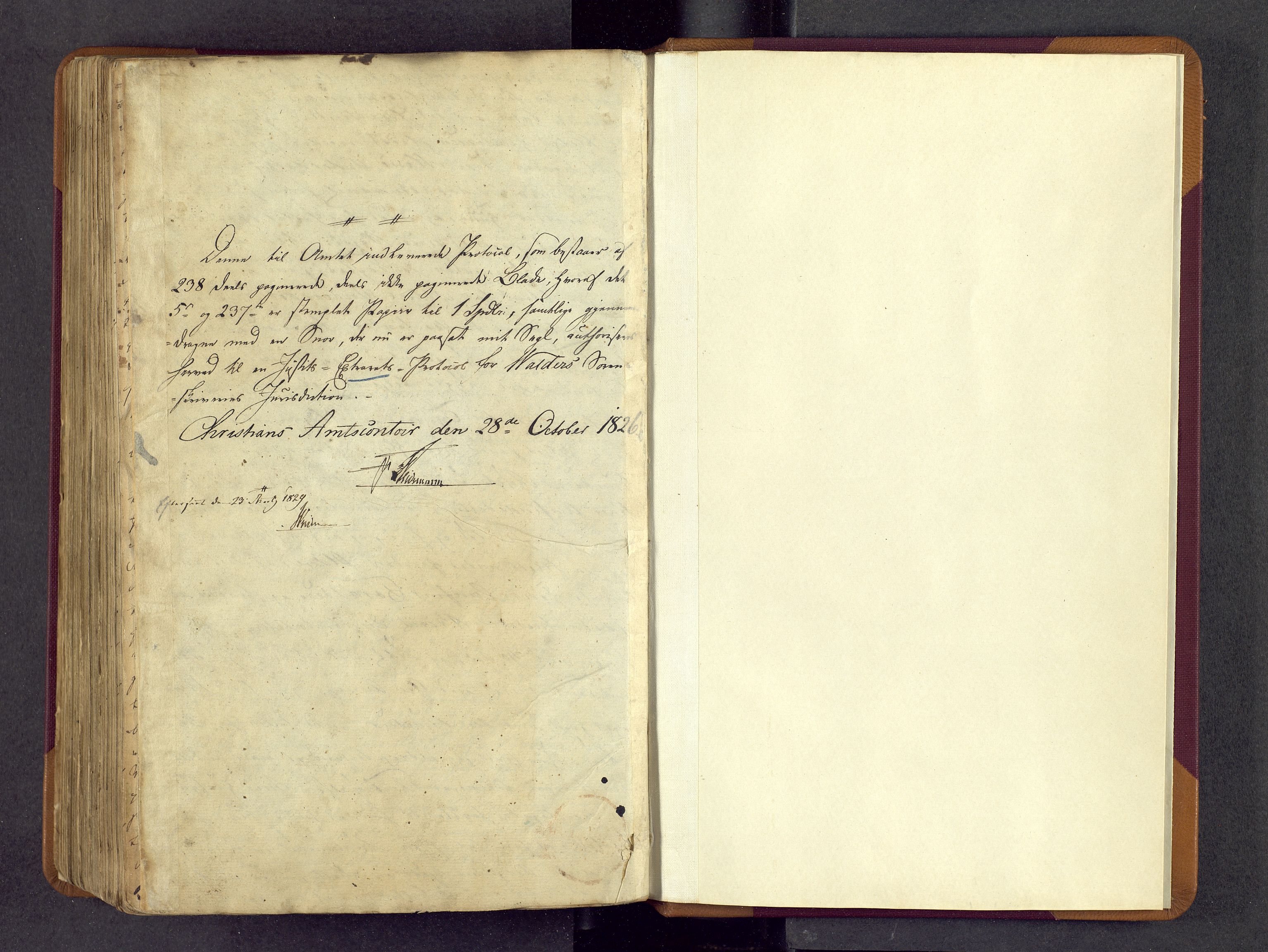 Valdres sorenskriveri, SAH/TING-016/G/Gc/L0004: Ekstrarettsprotokoll, 1826-1831