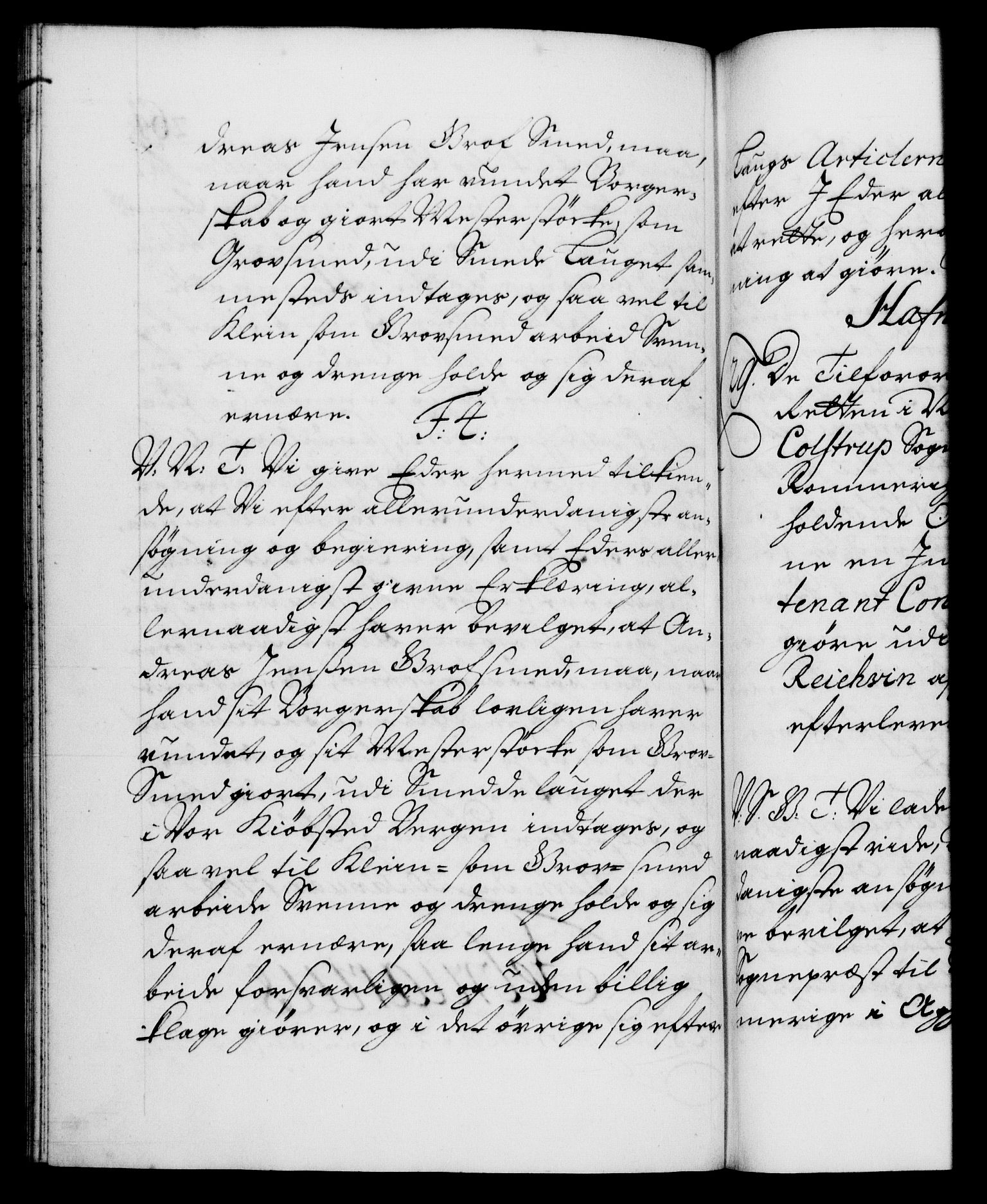 Danske Kanselli 1572-1799, AV/RA-EA-3023/F/Fc/Fca/Fcab/L0018: Norske tegnelser, 1707-1709, s. 264b