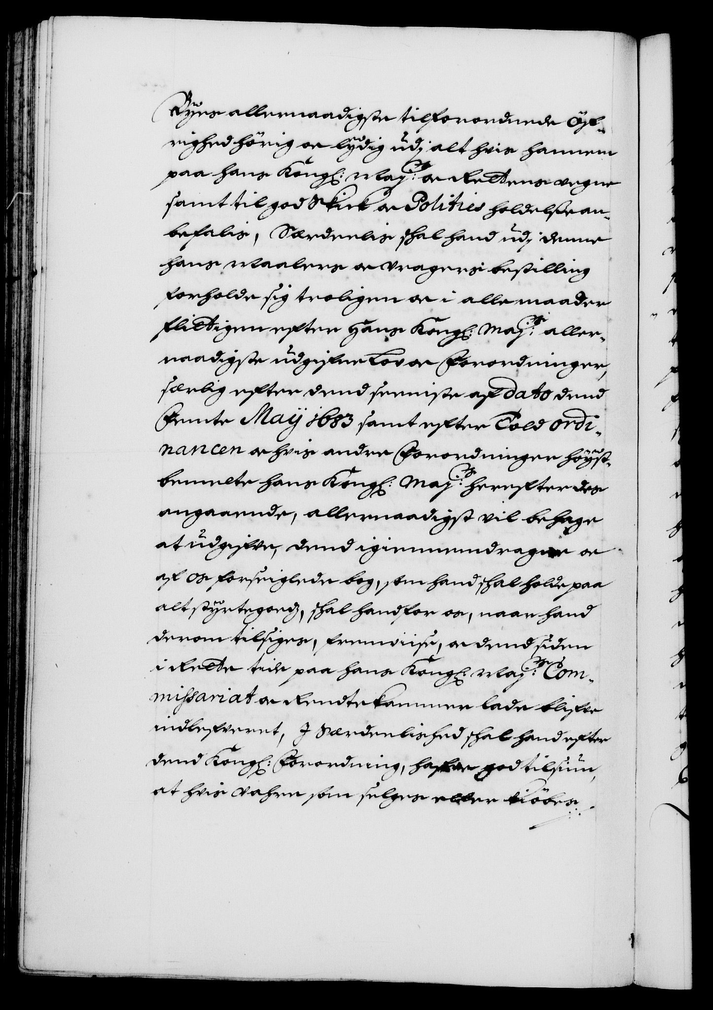 Danske Kanselli 1572-1799, RA/EA-3023/F/Fc/Fca/Fcaa/L0013: Norske registre (mikrofilm), 1681-1684, s. 455b
