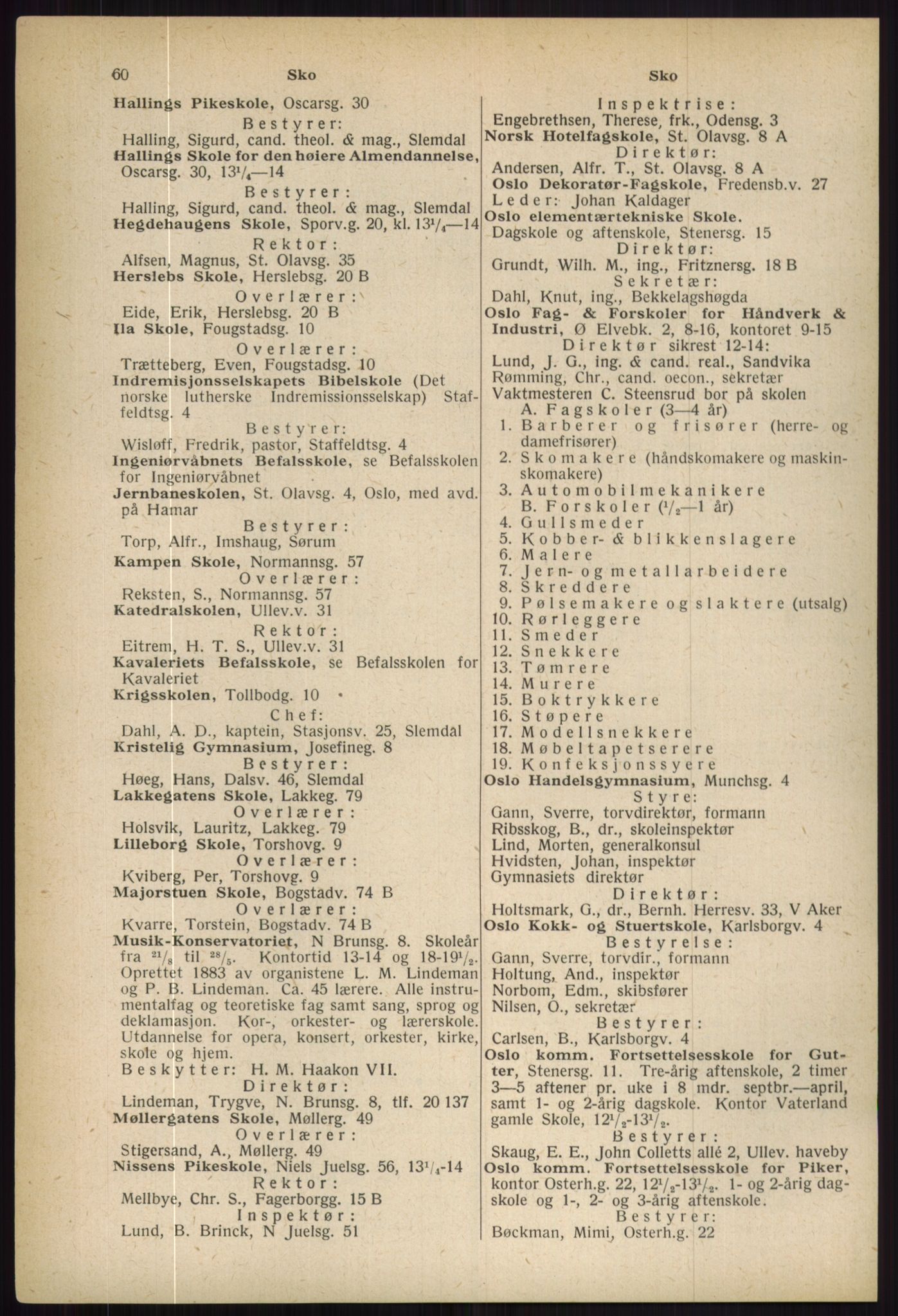 Kristiania/Oslo adressebok, PUBL/-, 1936, s. 60