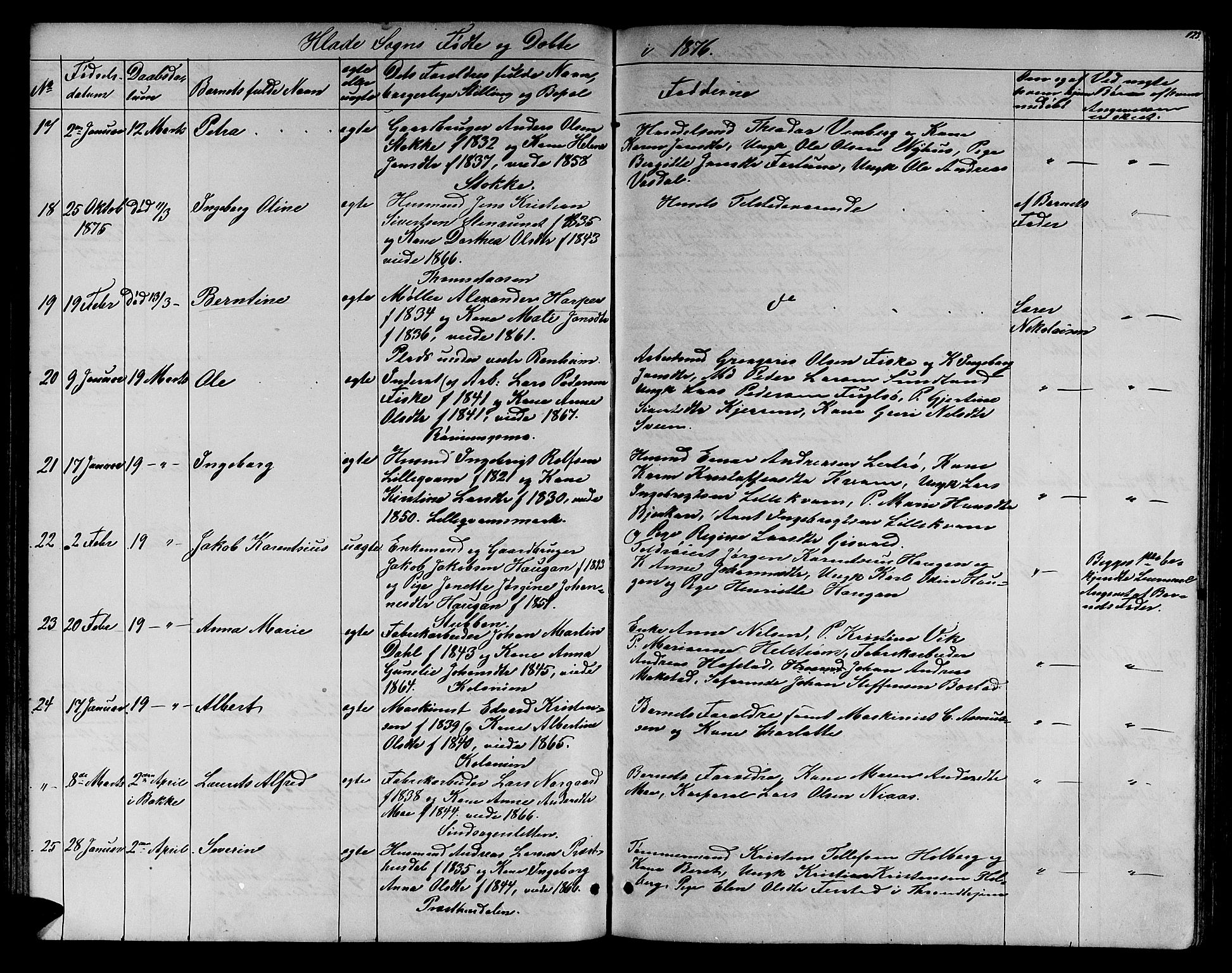 Ministerialprotokoller, klokkerbøker og fødselsregistre - Sør-Trøndelag, SAT/A-1456/606/L0311: Klokkerbok nr. 606C07, 1860-1877, s. 123