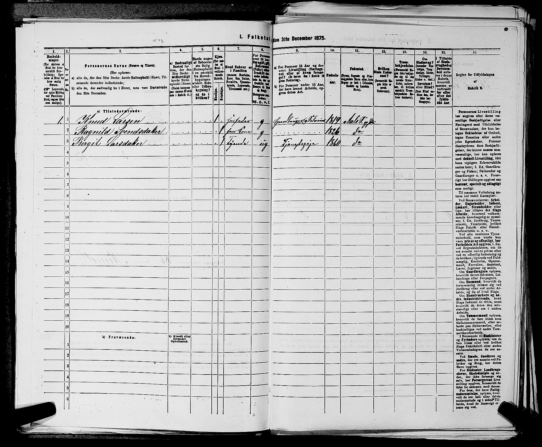 SAKO, Folketelling 1875 for 0619P Ål prestegjeld, 1875, s. 350