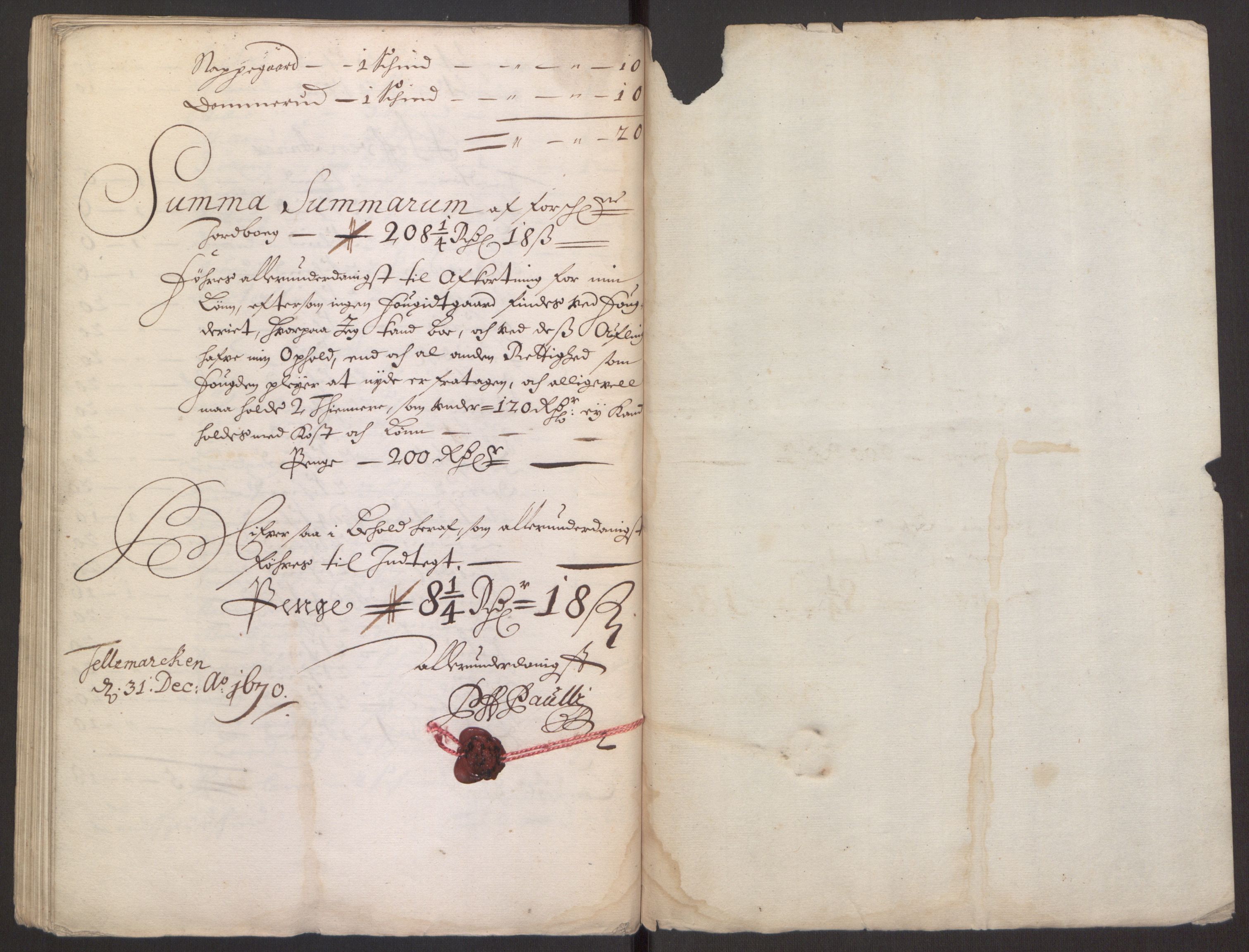 Rentekammeret inntil 1814, Reviderte regnskaper, Fogderegnskap, RA/EA-4092/R35/L2059: Fogderegnskap Øvre og Nedre Telemark, 1668-1670, s. 247