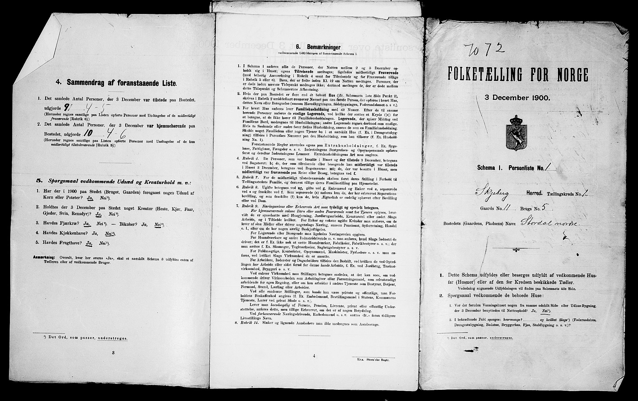 SAO, Folketelling 1900 for 0115 Skjeberg herred, 1900, s. 606