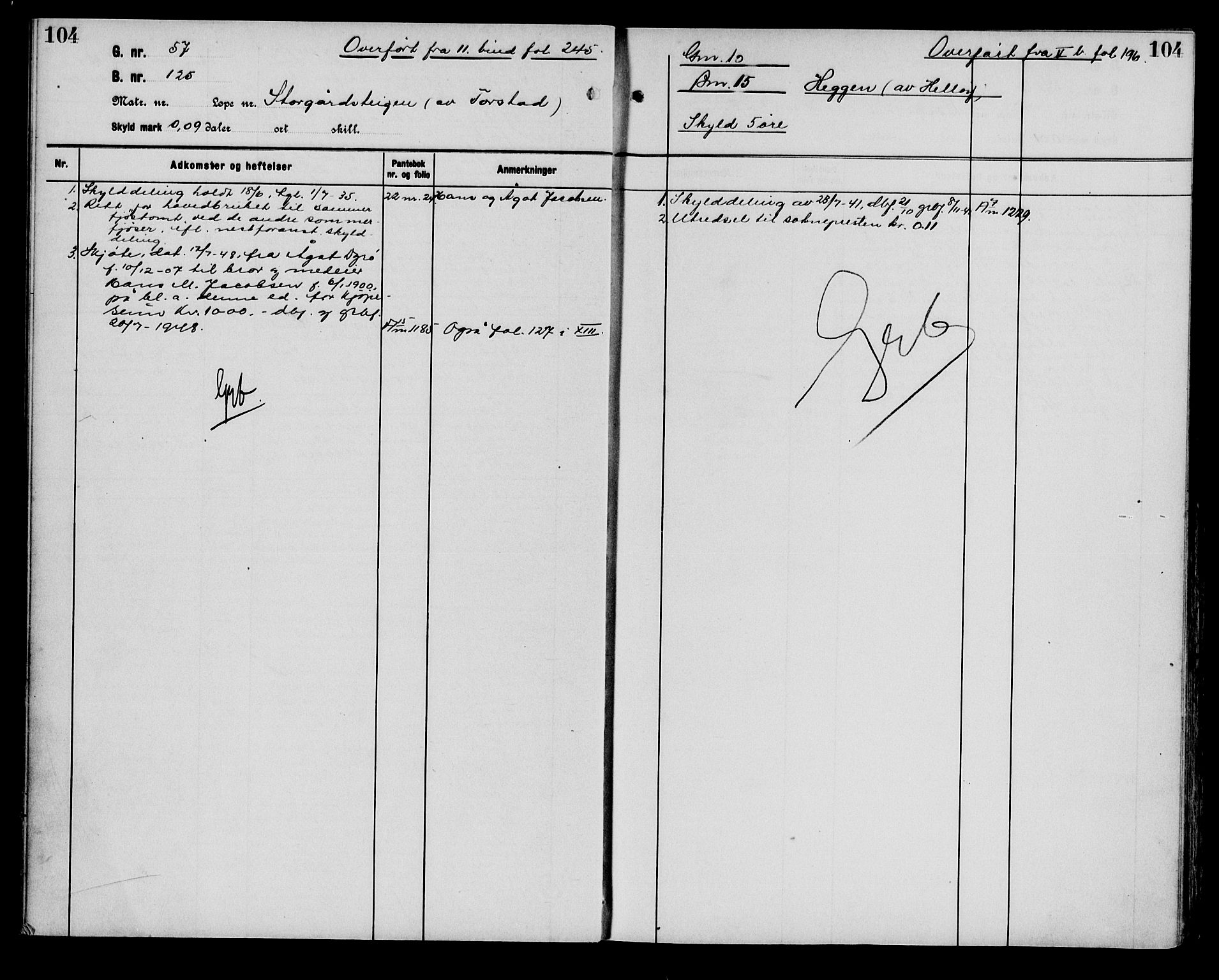 Trondenes sorenskriveri, AV/SATØ-S-0049/1/Ga/L0013: Panteregister nr. 13, s. 104