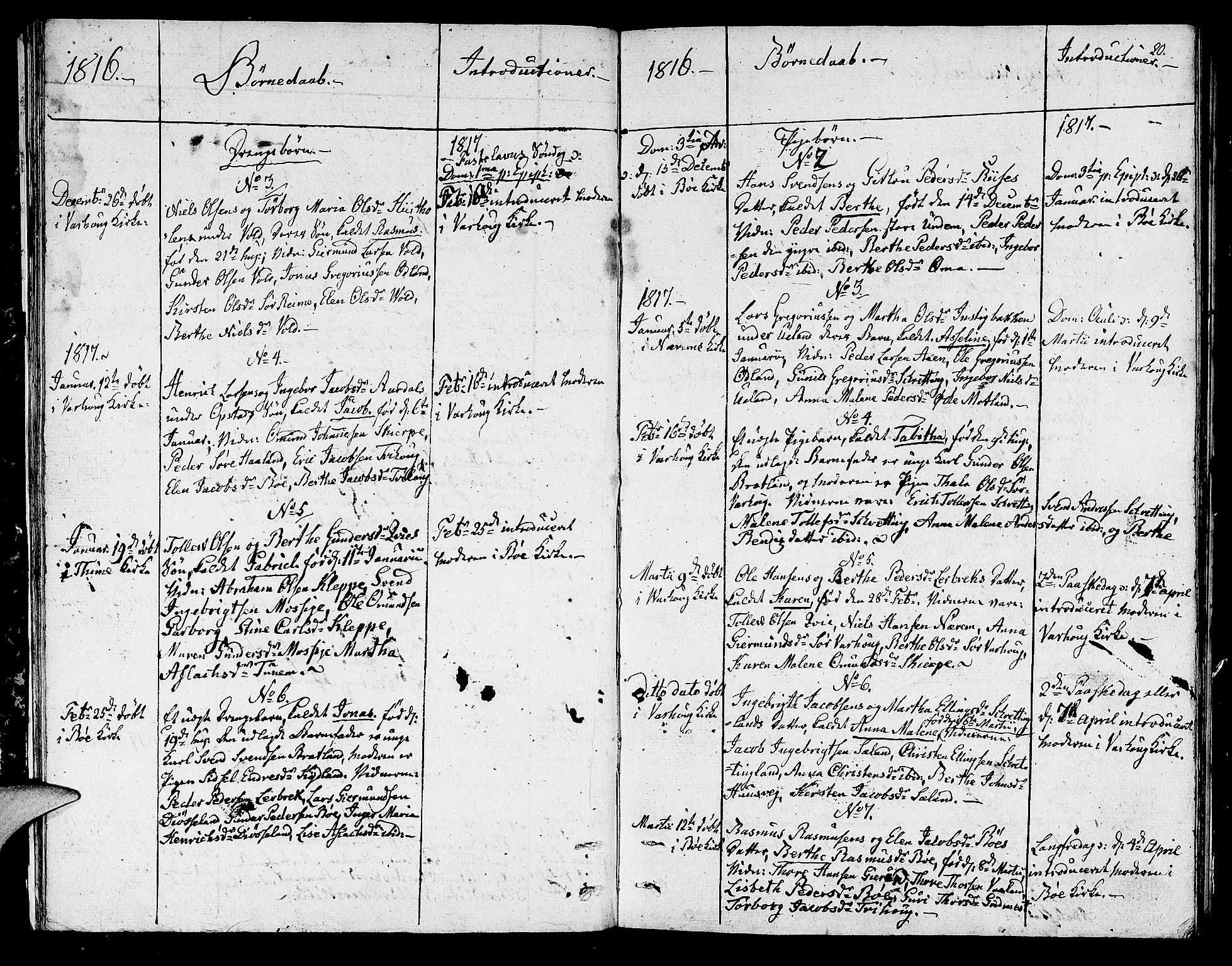 Hå sokneprestkontor, AV/SAST-A-101801/001/30BA/L0002: Ministerialbok nr. A 2, 1812-1817, s. 20