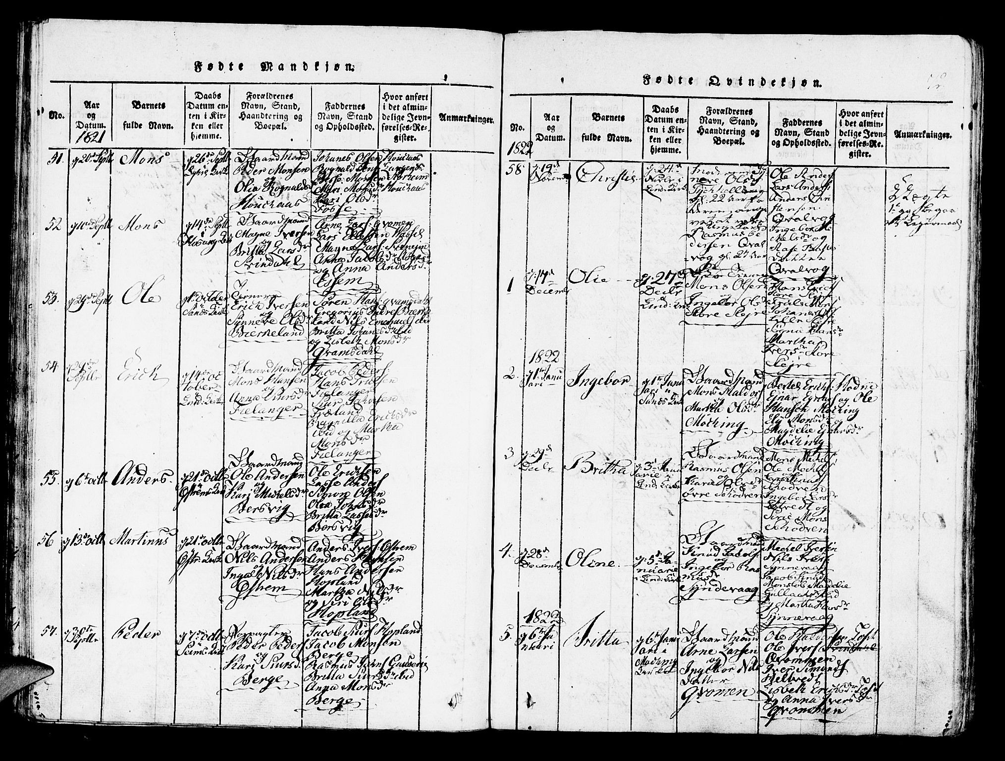 Lindås Sokneprestembete, AV/SAB-A-76701/H/Haa/Haaa/L0007: Ministerialbok nr. A 7, 1816-1823, s. 72