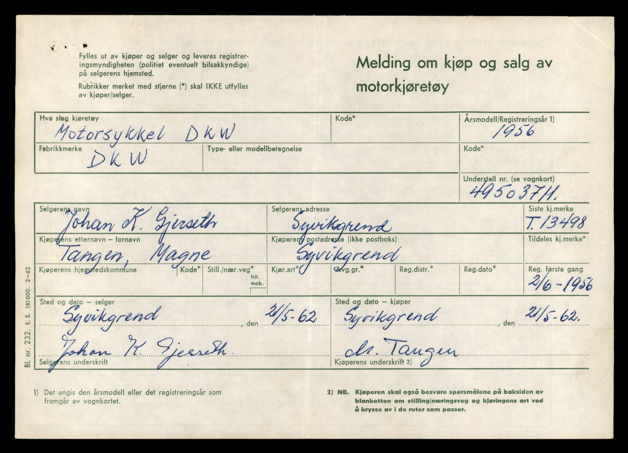 Møre og Romsdal vegkontor - Ålesund trafikkstasjon, AV/SAT-A-4099/F/Fe/L0039: Registreringskort for kjøretøy T 13361 - T 13530, 1927-1998, s. 2437