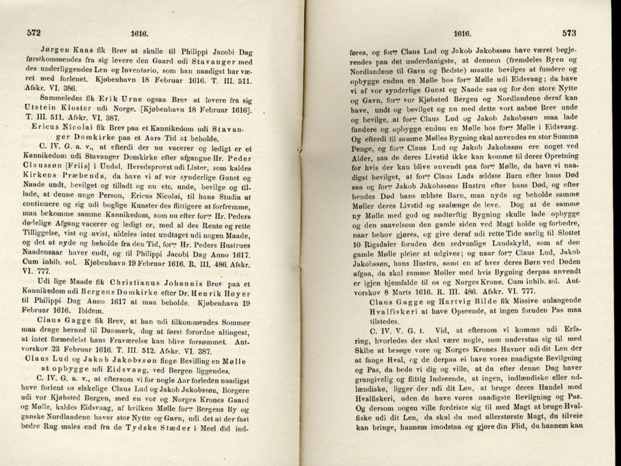 Publikasjoner utgitt av Det Norske Historiske Kildeskriftfond, PUBL/-/-/-: Norske Rigs-Registranter, bind 4, 1603-1618, s. 572-573