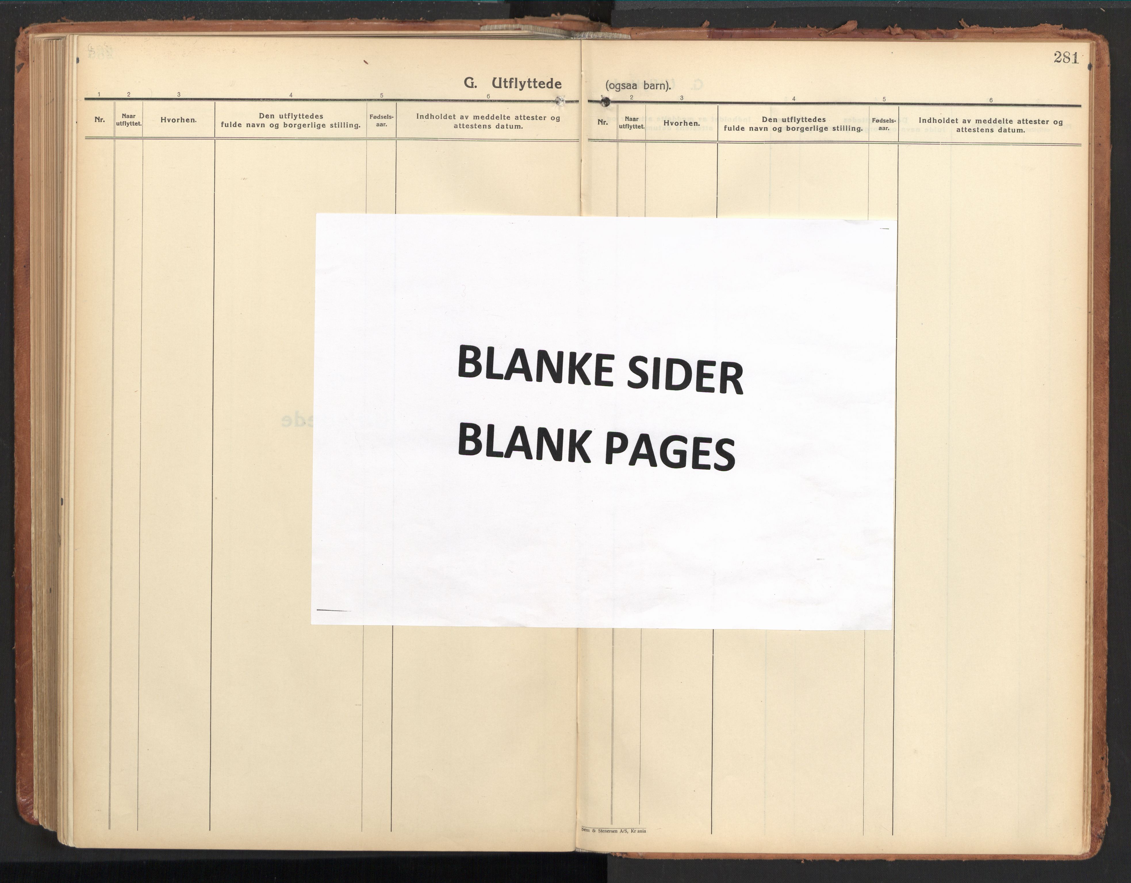 Ministerialprotokoller, klokkerbøker og fødselsregistre - Nordland, AV/SAT-A-1459/850/L0716: Residerende kapellans bok nr. 850B06, 1924-1938, s. 281