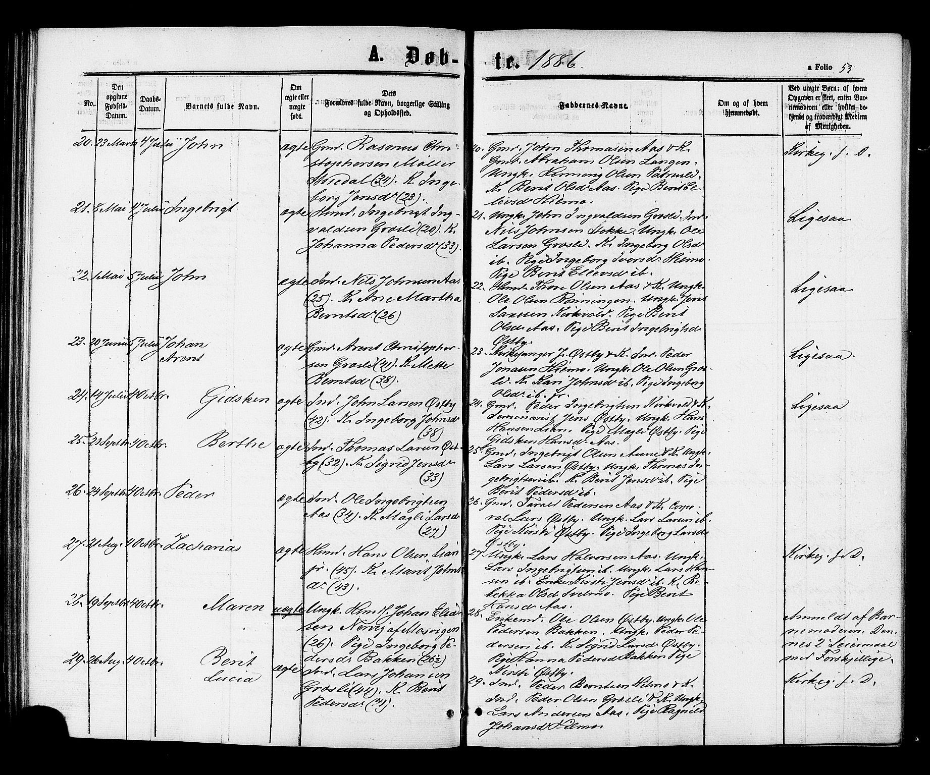 Ministerialprotokoller, klokkerbøker og fødselsregistre - Sør-Trøndelag, AV/SAT-A-1456/698/L1163: Ministerialbok nr. 698A01, 1862-1887, s. 53