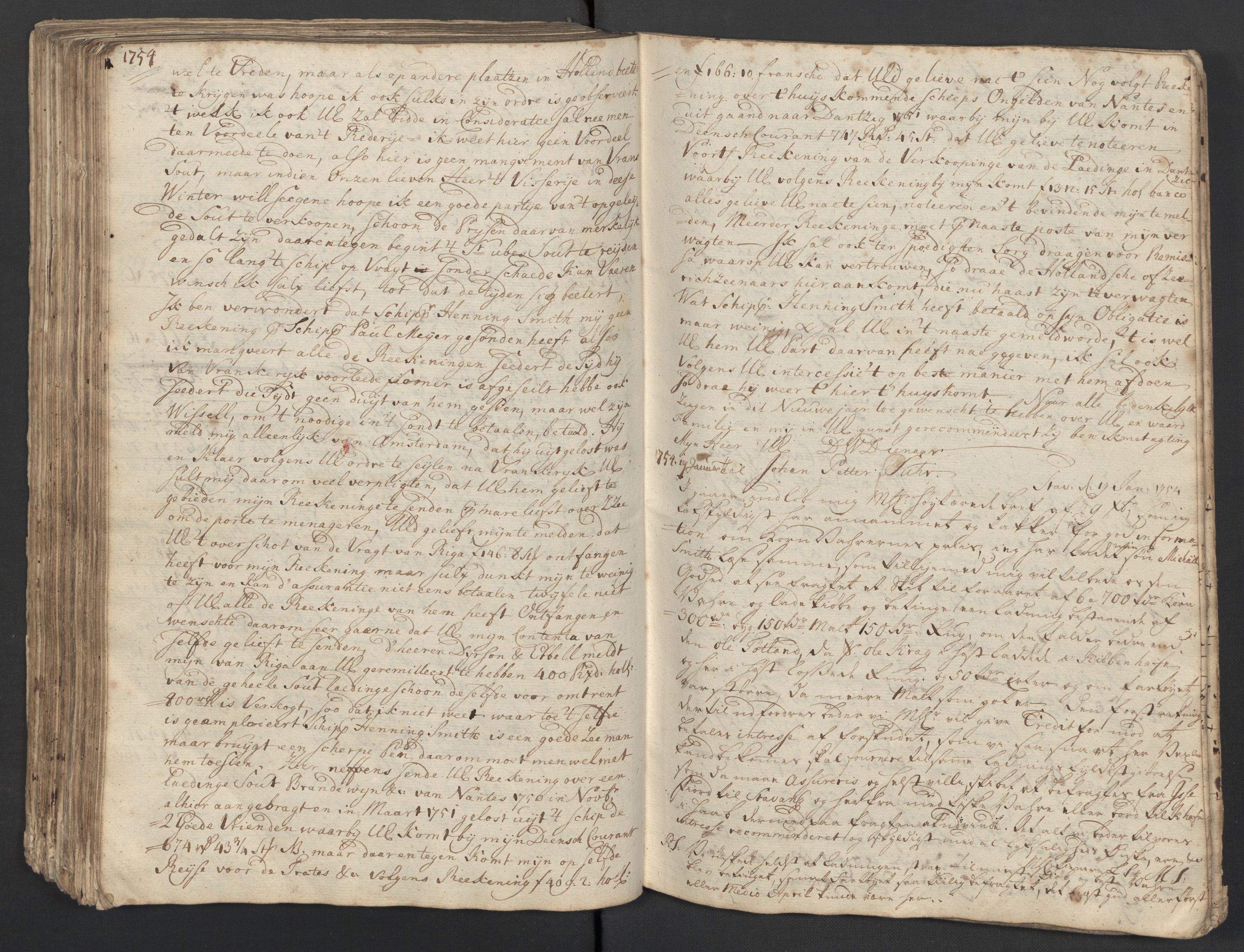 Pa 0119 - Smith, Lauritz Andersen og Lauritz Lauritzen, SAST/A-100231/O/L0001: Kopibøker m.m., 1746-1755, s. 177