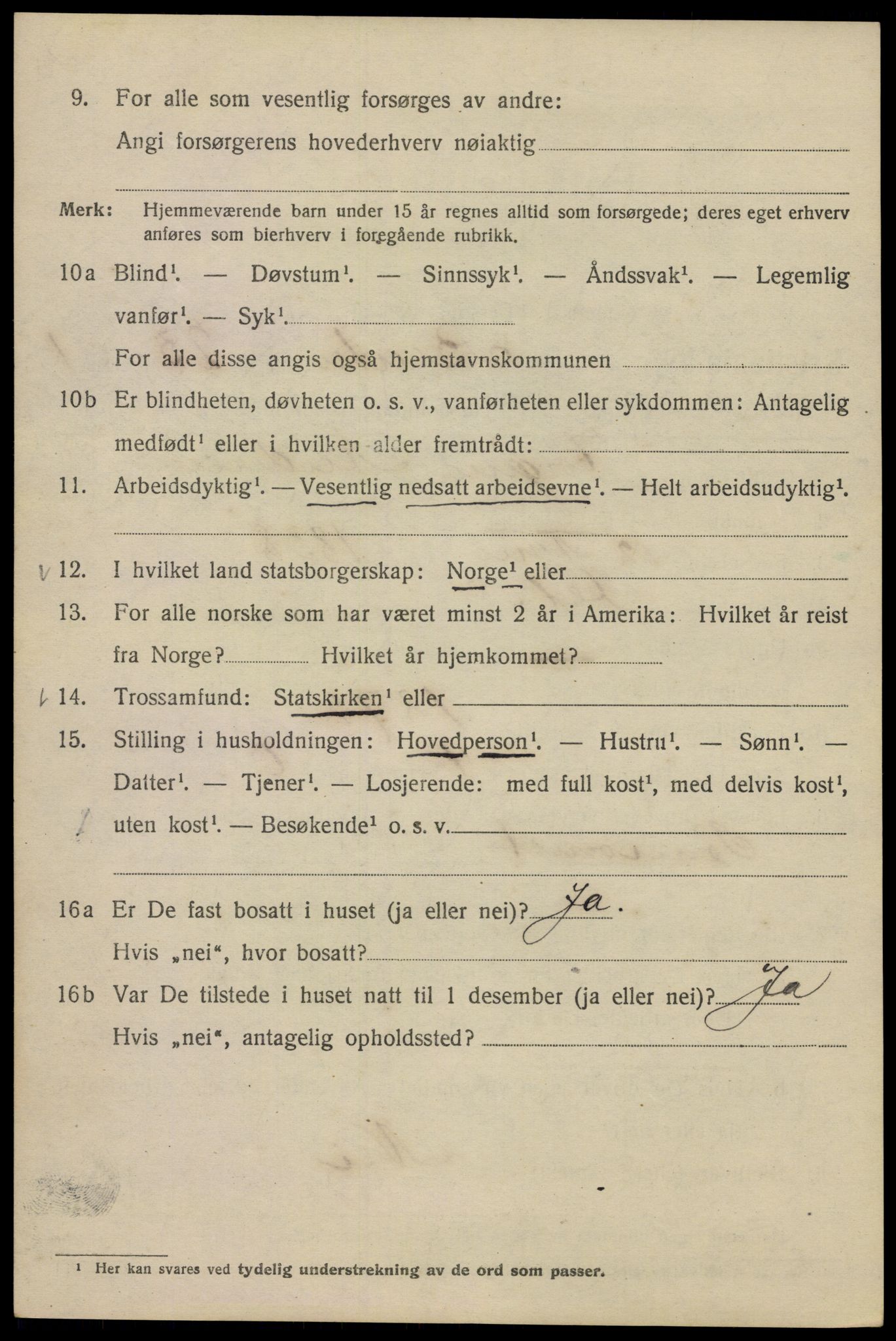 SAO, Folketelling 1920 for 0301 Kristiania kjøpstad, 1920, s. 151994