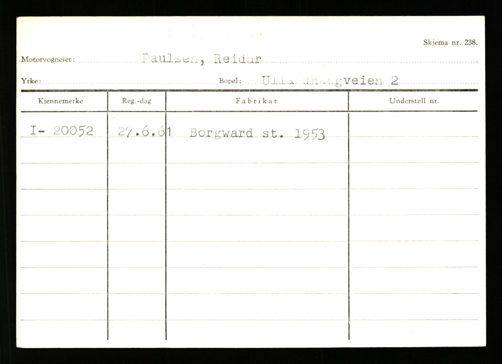 Stavanger trafikkstasjon, SAST/A-101942/0/G/L0004: Registreringsnummer: 15497 - 22957, 1930-1971, s. 2016