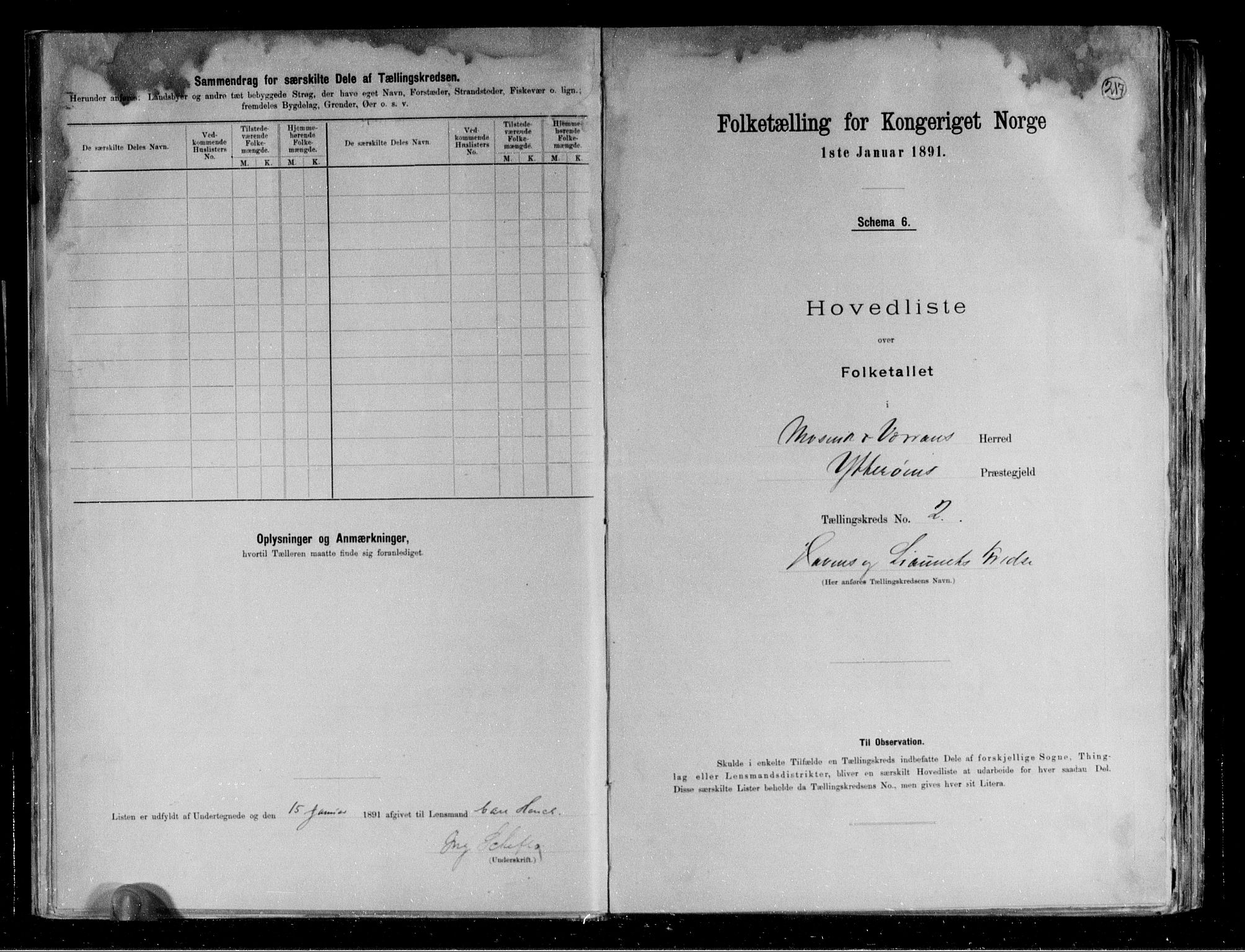 RA, Folketelling 1891 for 1723 Mosvik og Verran herred, 1891, s. 8