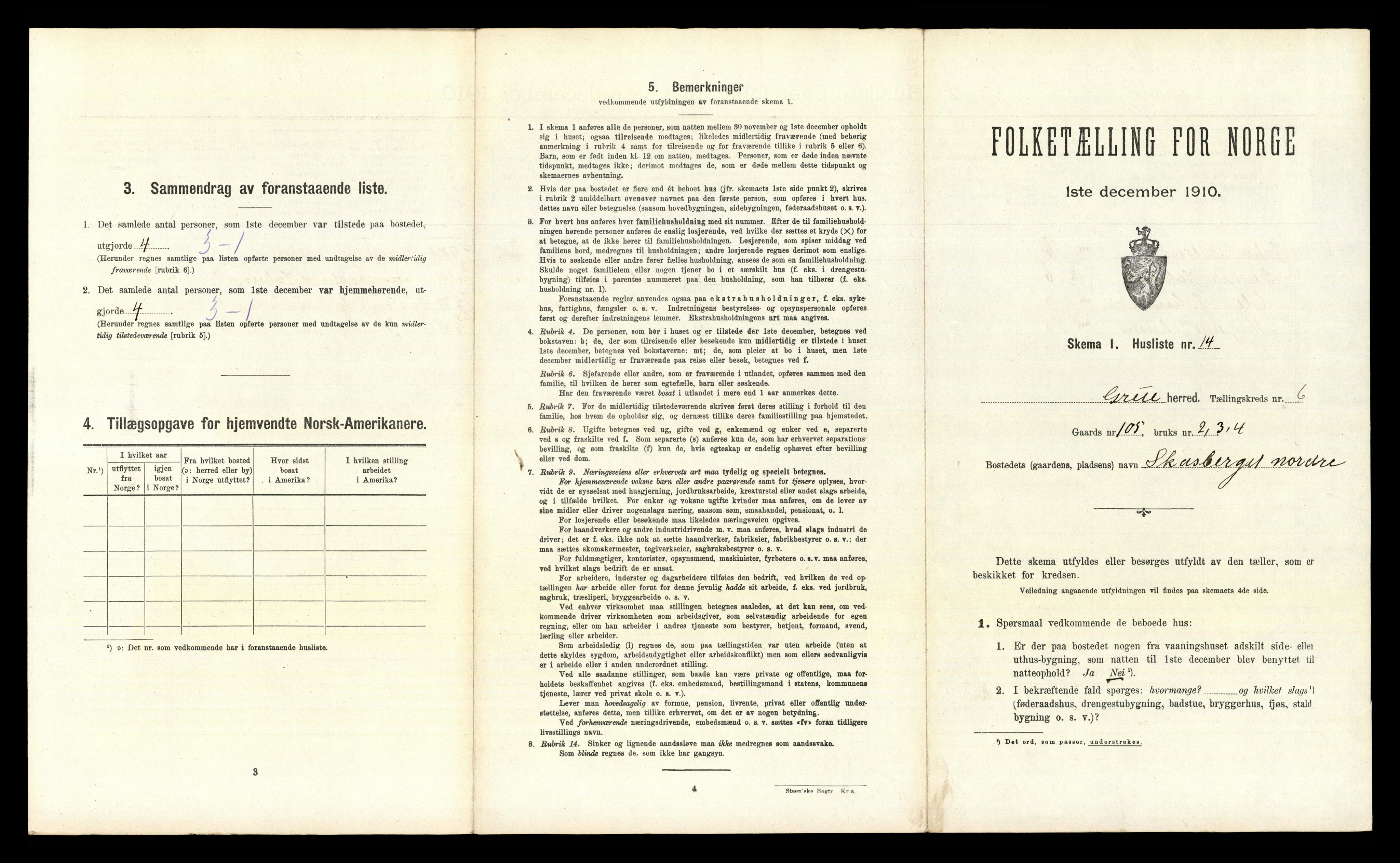 RA, Folketelling 1910 for 0423 Grue herred, 1910, s. 1095