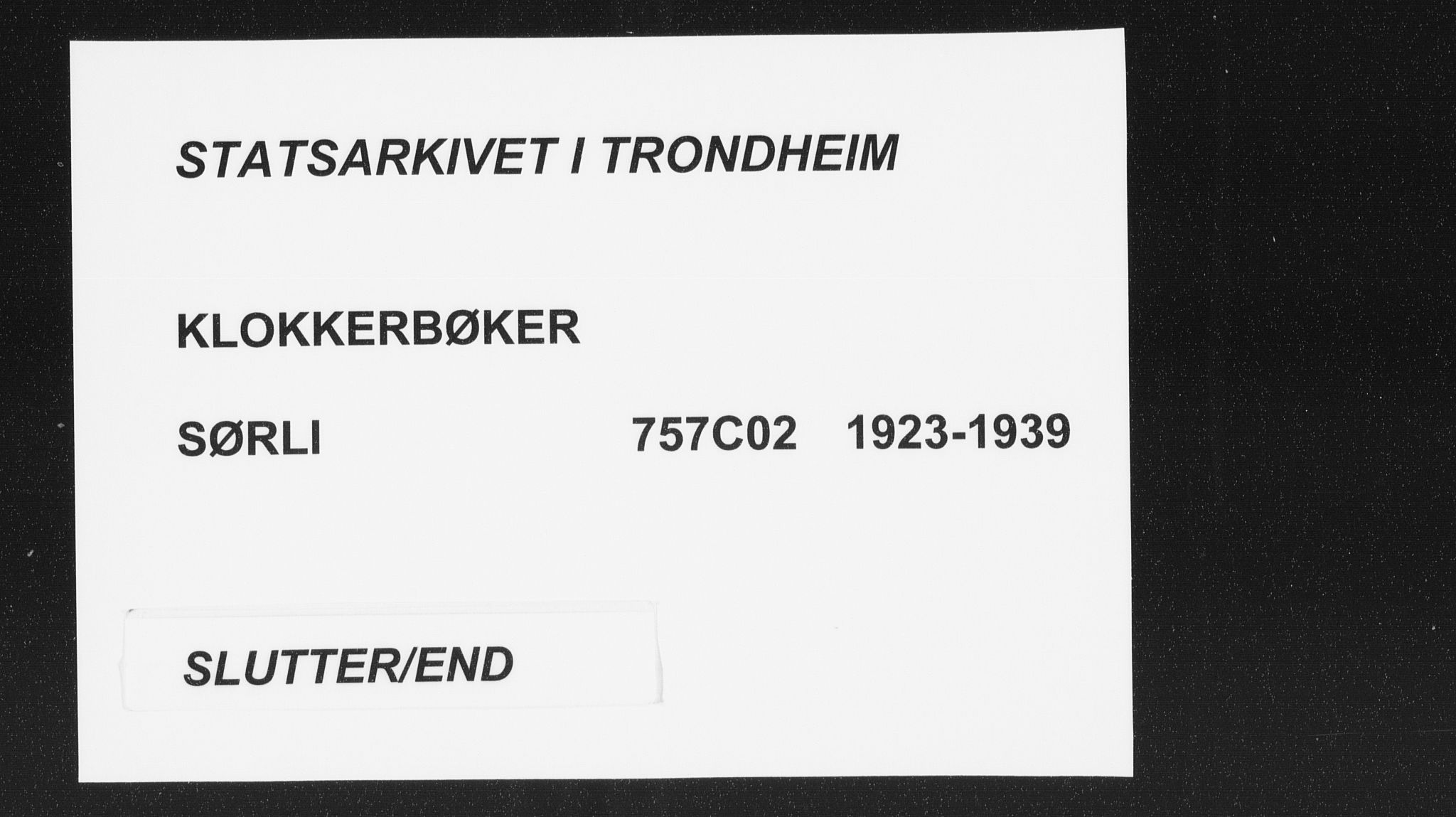 Ministerialprotokoller, klokkerbøker og fødselsregistre - Nord-Trøndelag, SAT/A-1458/757/L0507: Klokkerbok nr. 757C02, 1923-1939