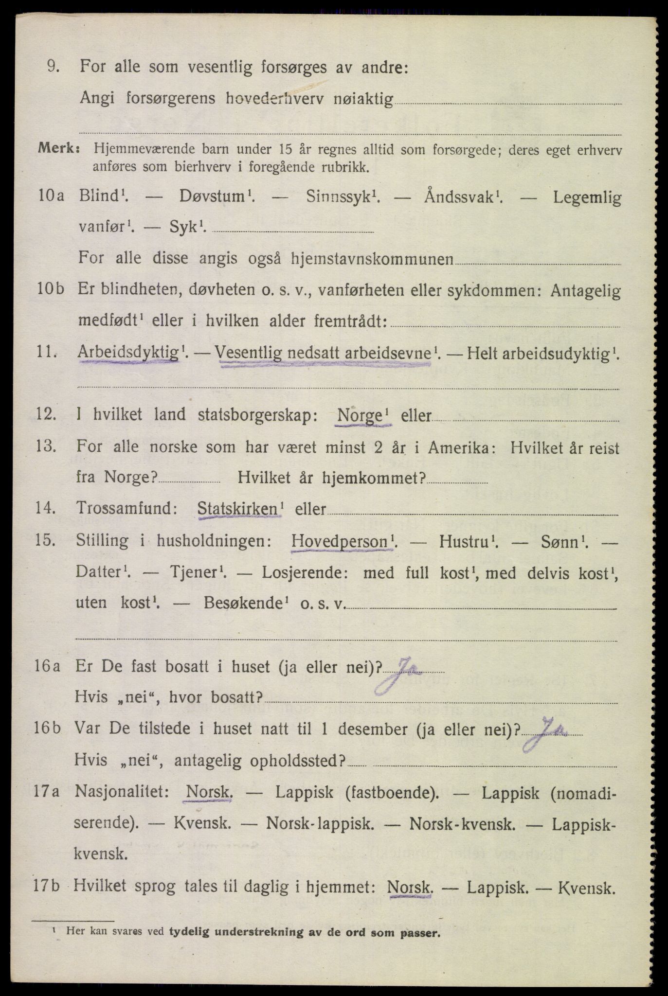 SAT, Folketelling 1920 for 1851 Lødingen herred, 1920, s. 1306