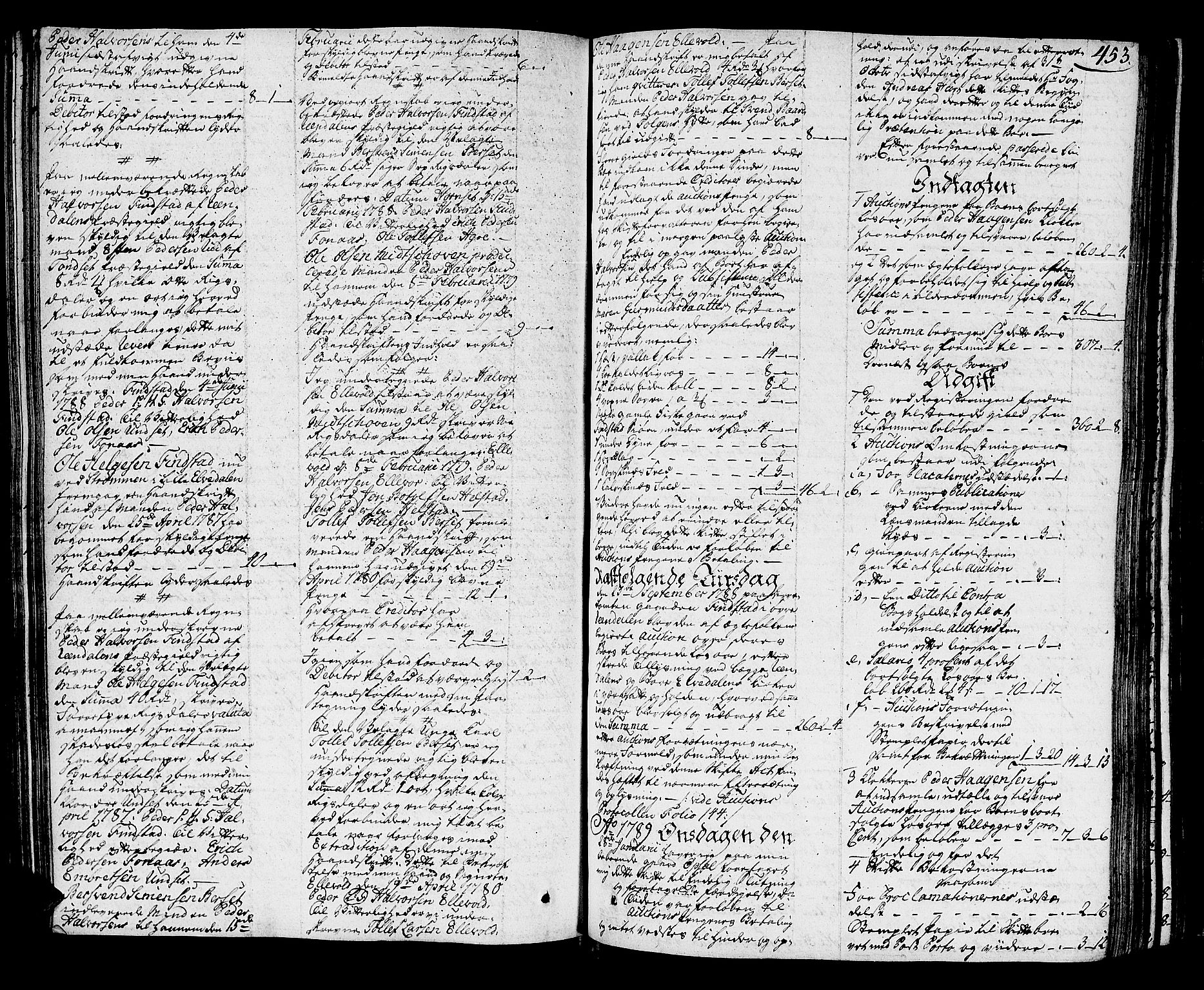 Østerdalen sorenskriveri, SAH/TING-032/J/Ja/L0005: Skifteprotokoll, 1784-1790, s. 452b-453a